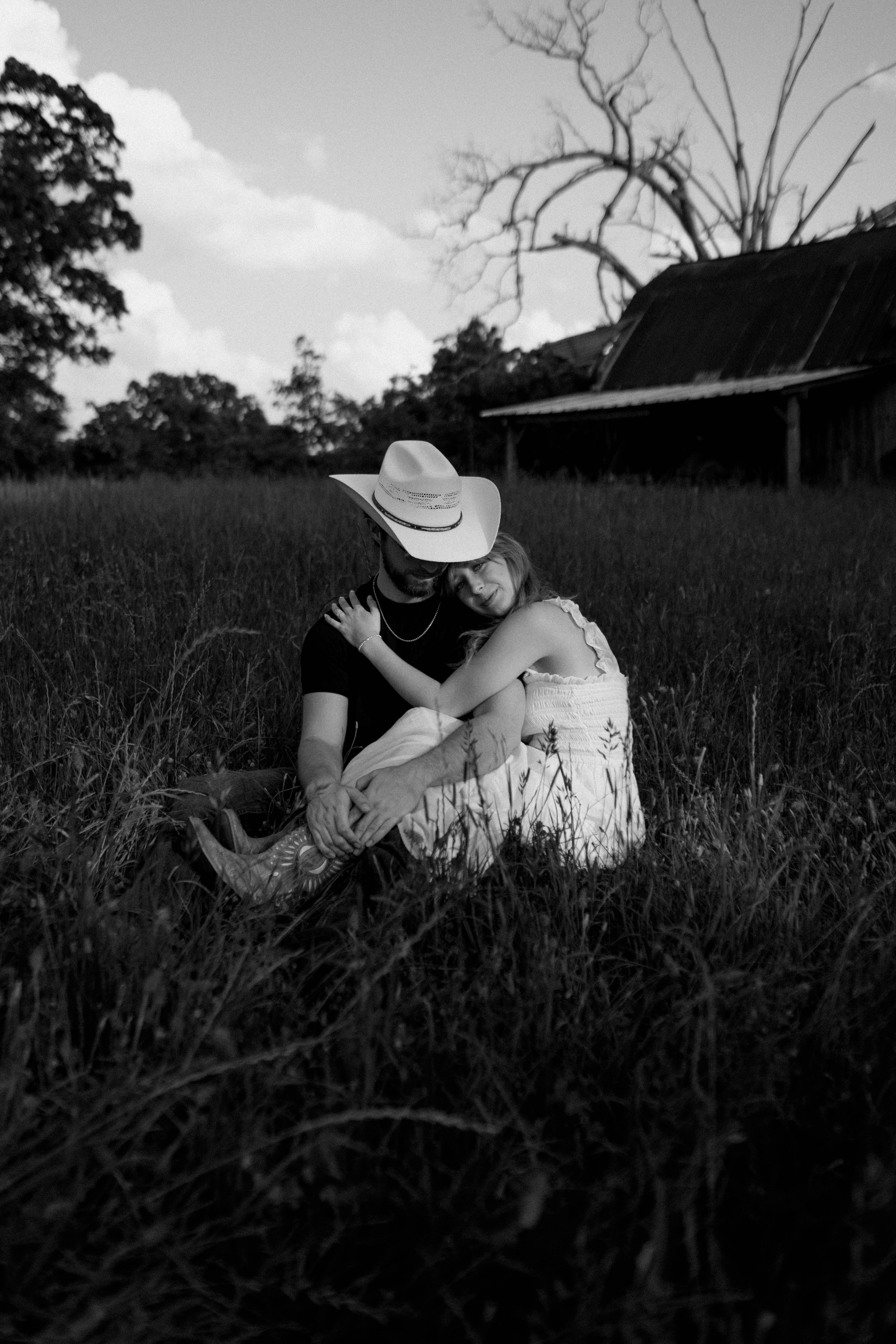 Texas countryside engagement session