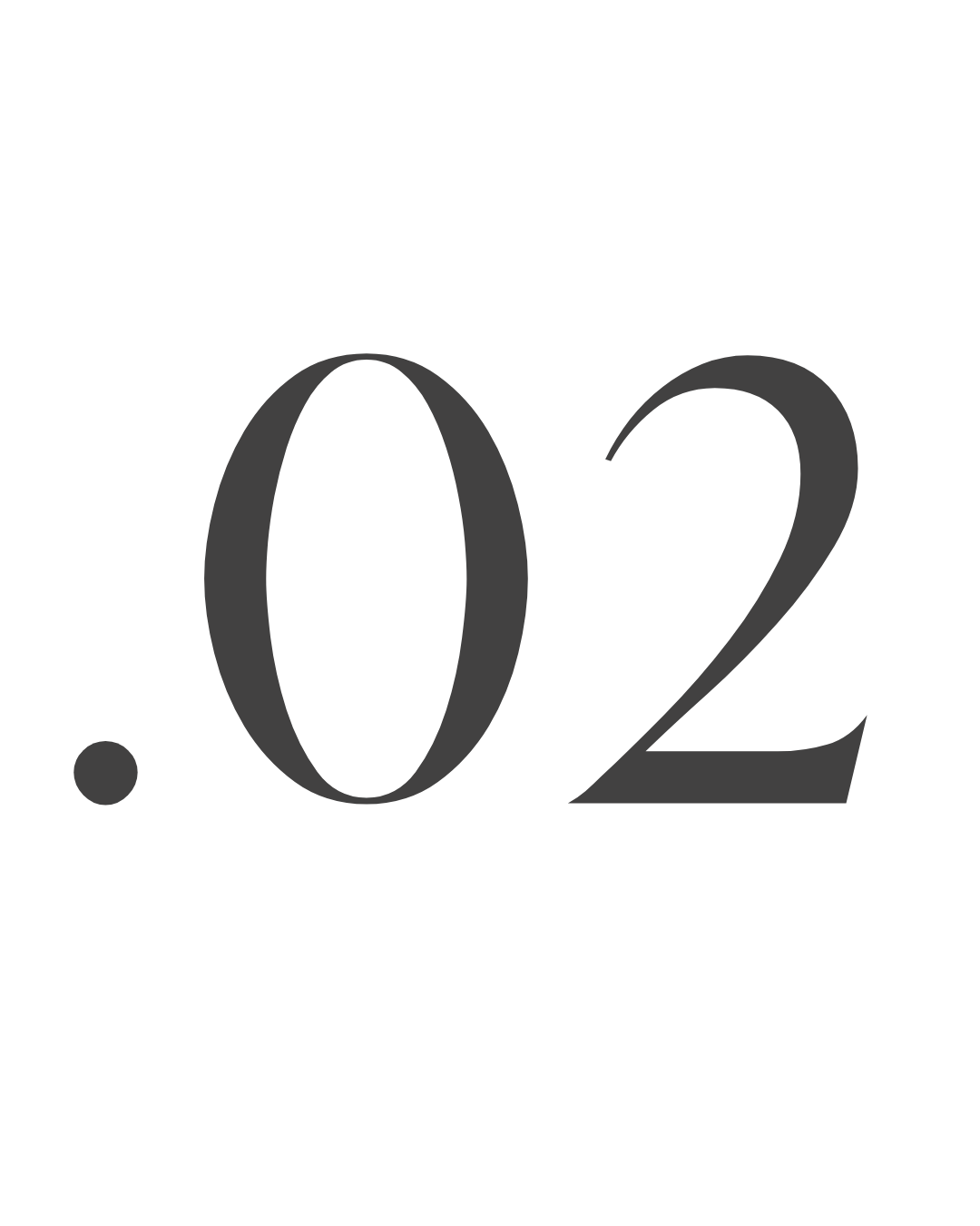 ".02". - Step Two of the Photography Experience