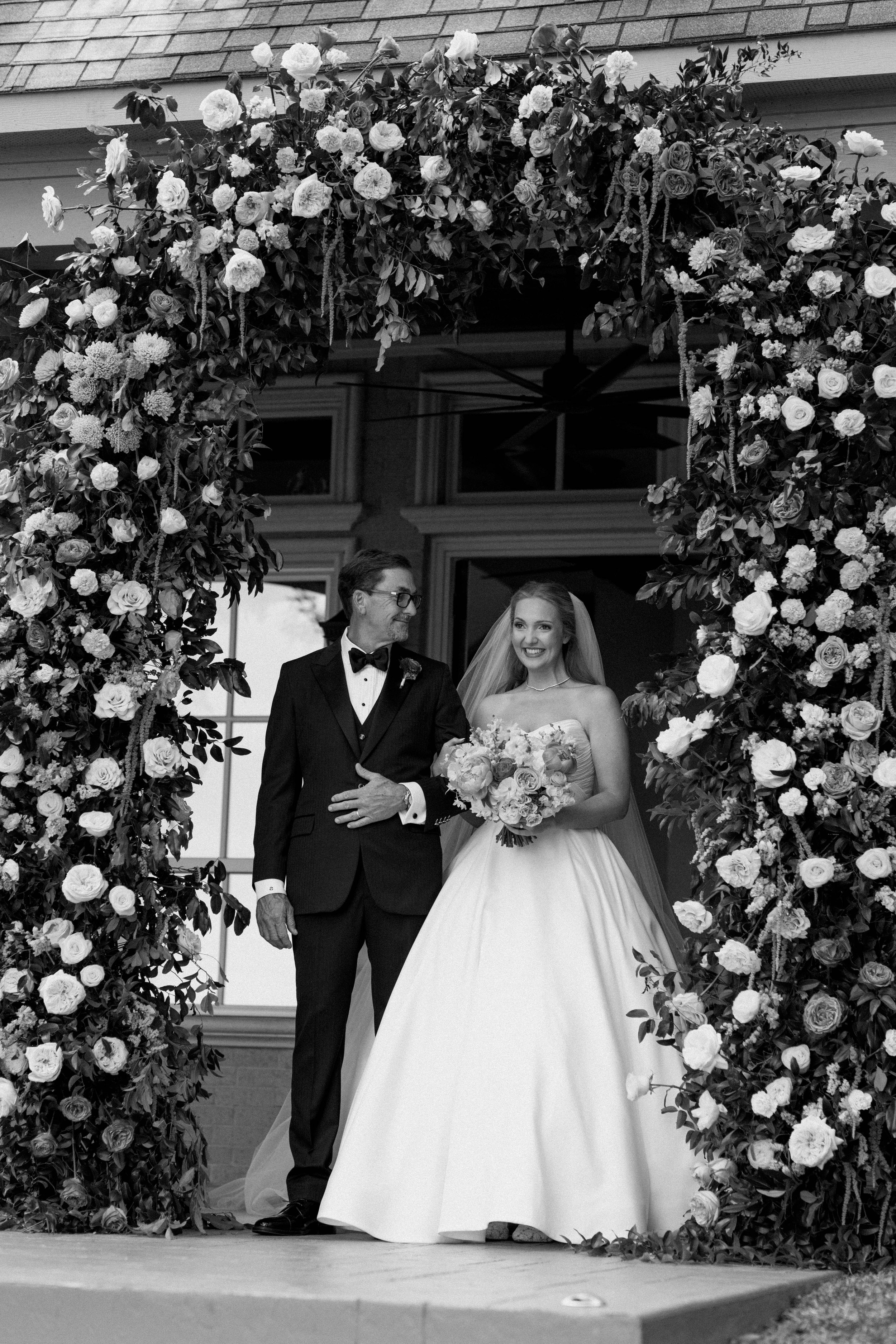 Bridal procession, the emotional look from a father about to give away his daughter - the in-between moments you didn't know you missed - documentary style photography.