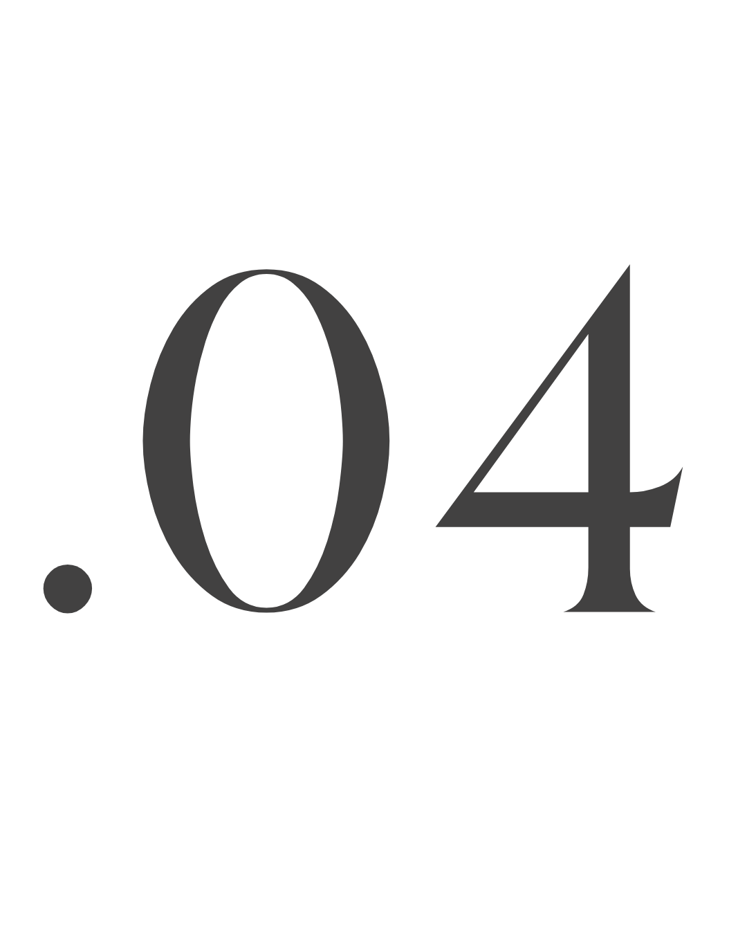 ".04". - Step Four of the Photography Experience