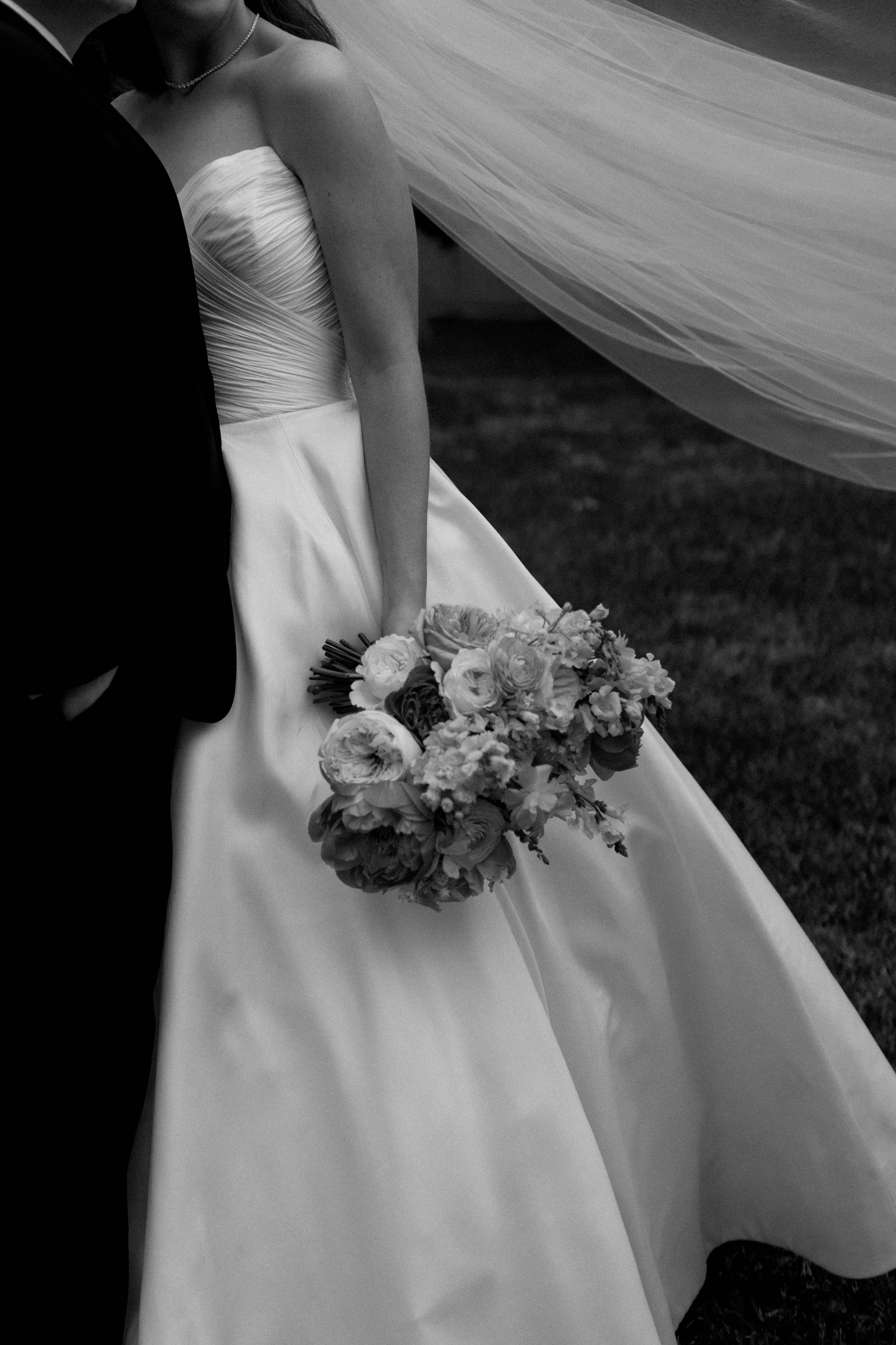 Editorial bridal portrait - a luxurious close us to allow for the details to speak for themselves.