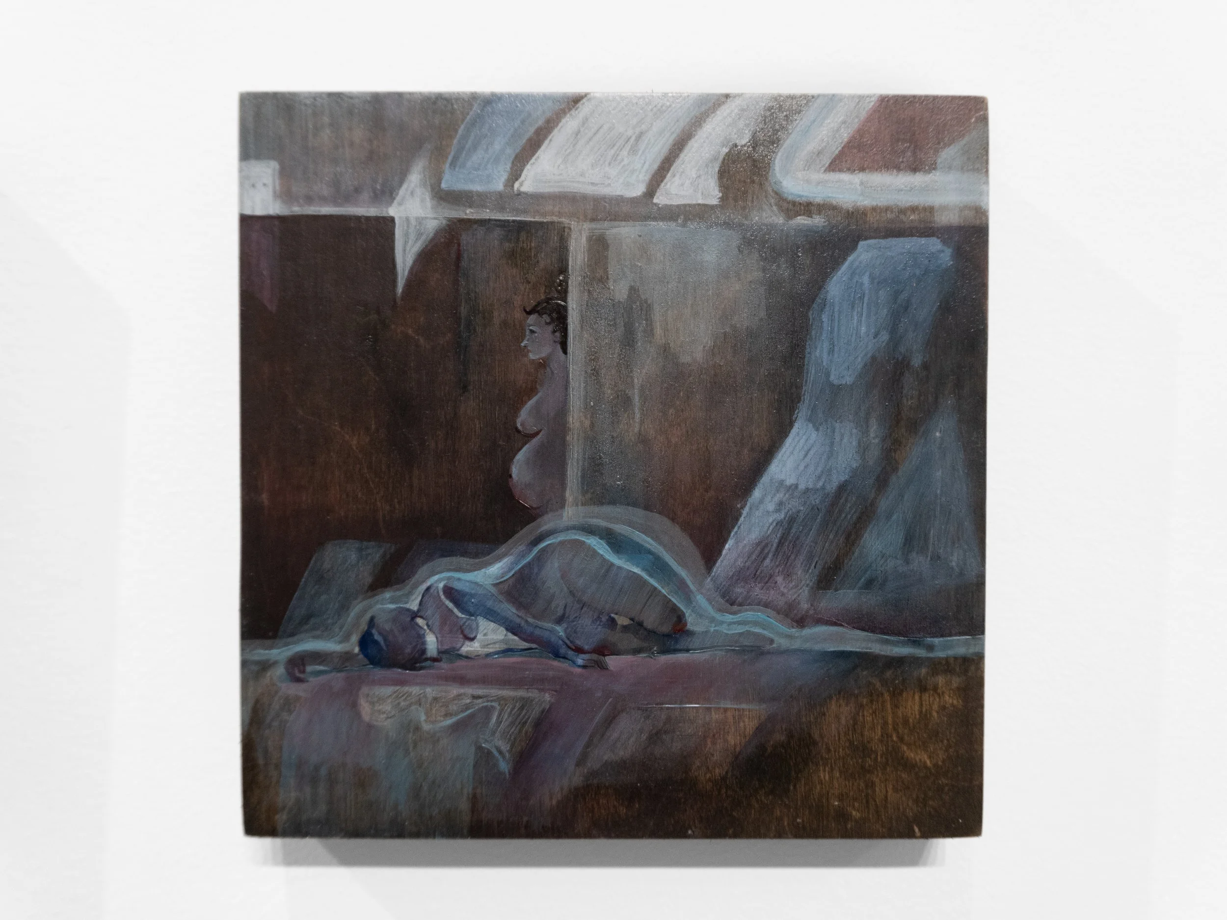 "Dreamt of watching you leave, fearfully"
2025,
oil on panel,
10x10 in.