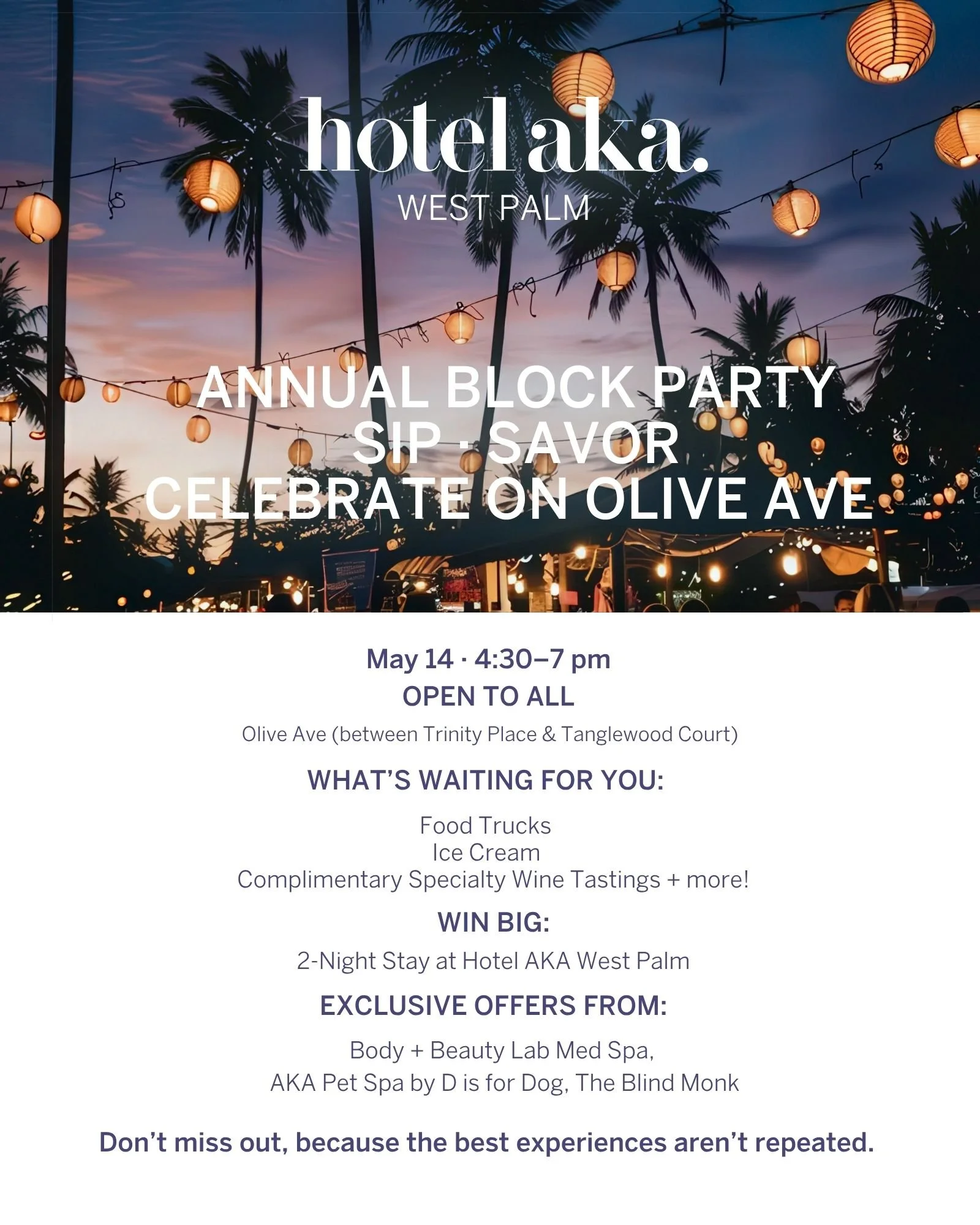 Hotel AKA West Palm 3rd Annual Block Party