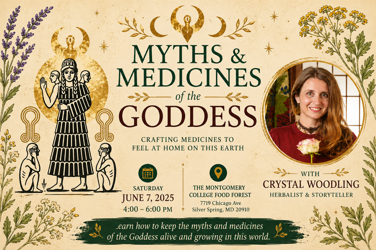 Myths and Medicines of the Goddess: Crafting Medicines to Feel at Home on this Earth