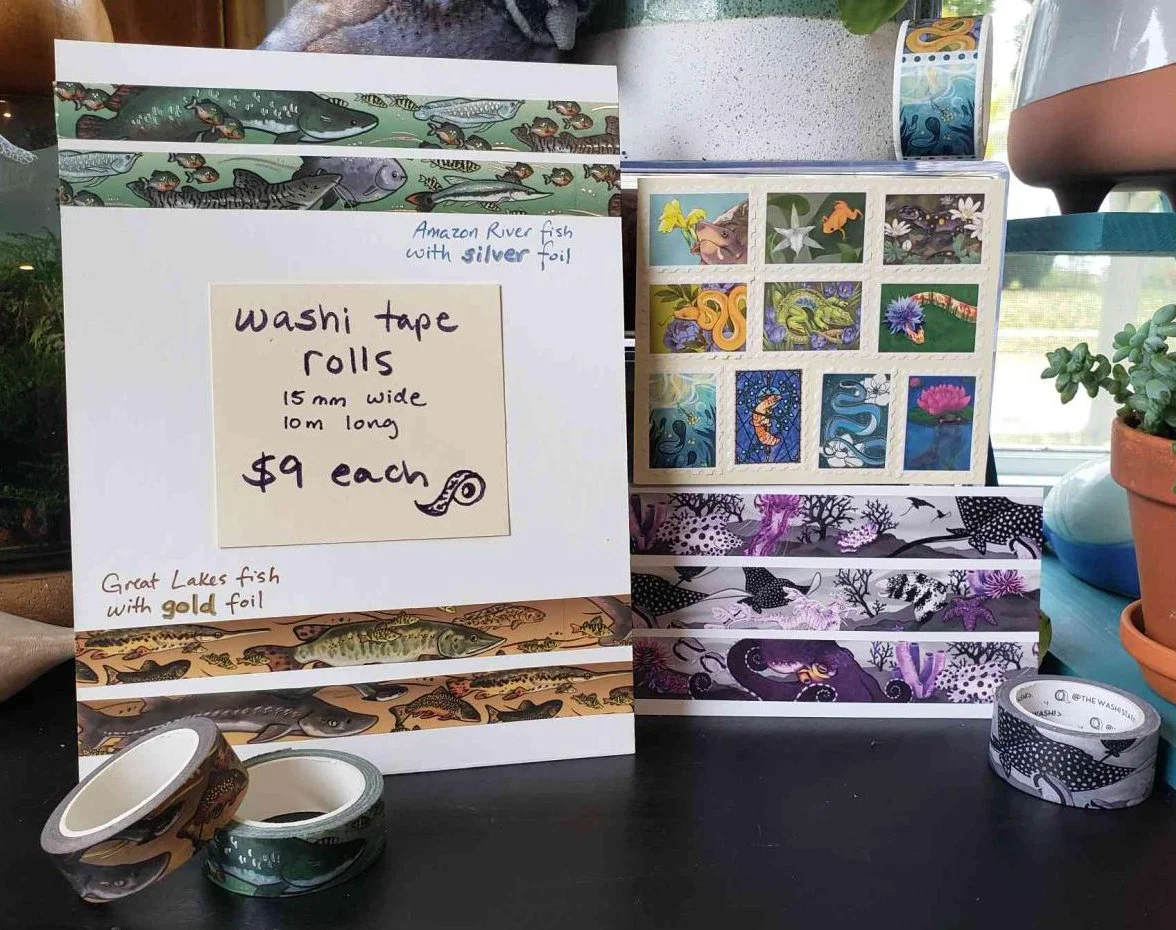 Washi tapes (decorative adhesive tapes)