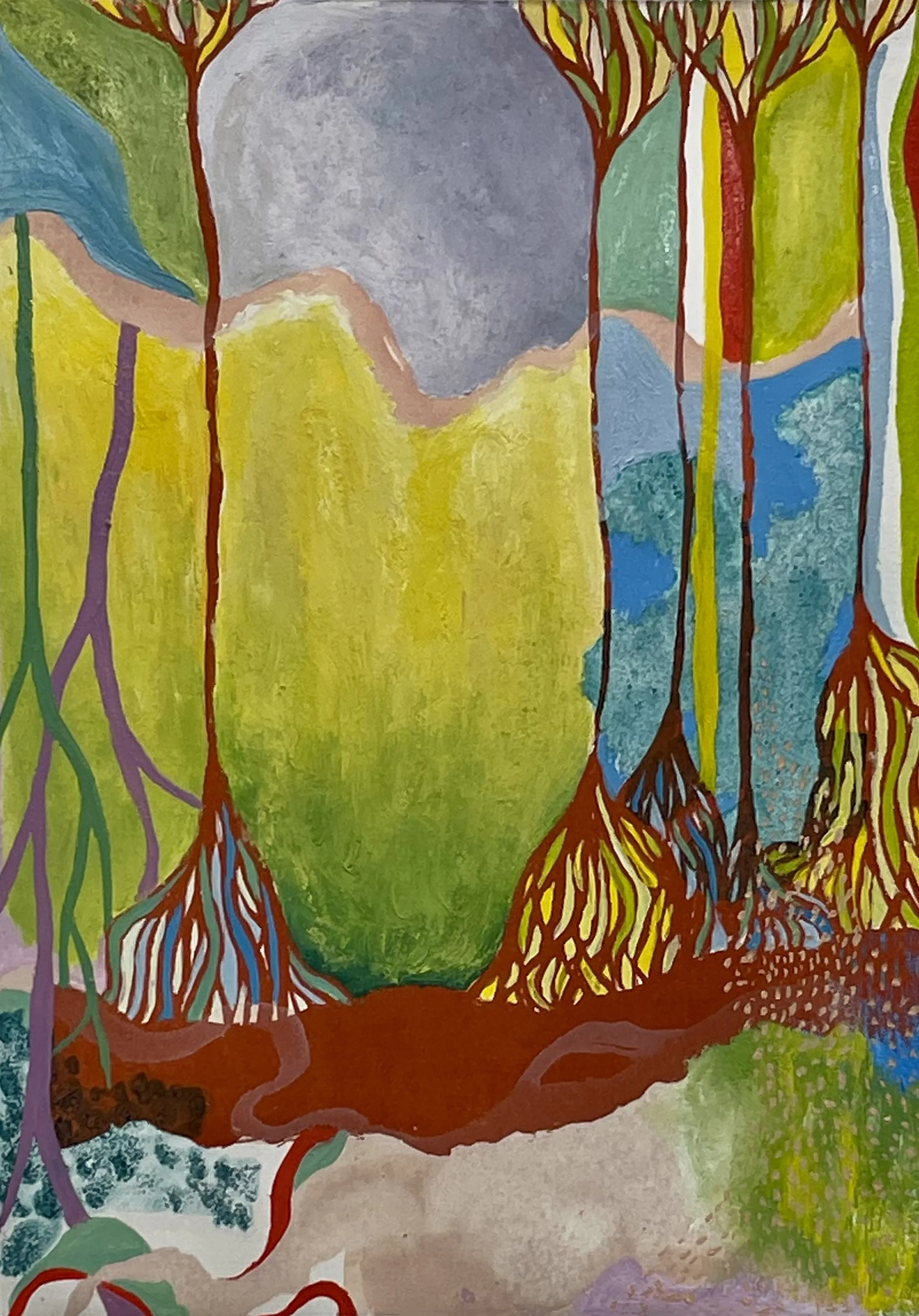 Dream 1/5, 9 x 6 inches, oil on paper, 2023