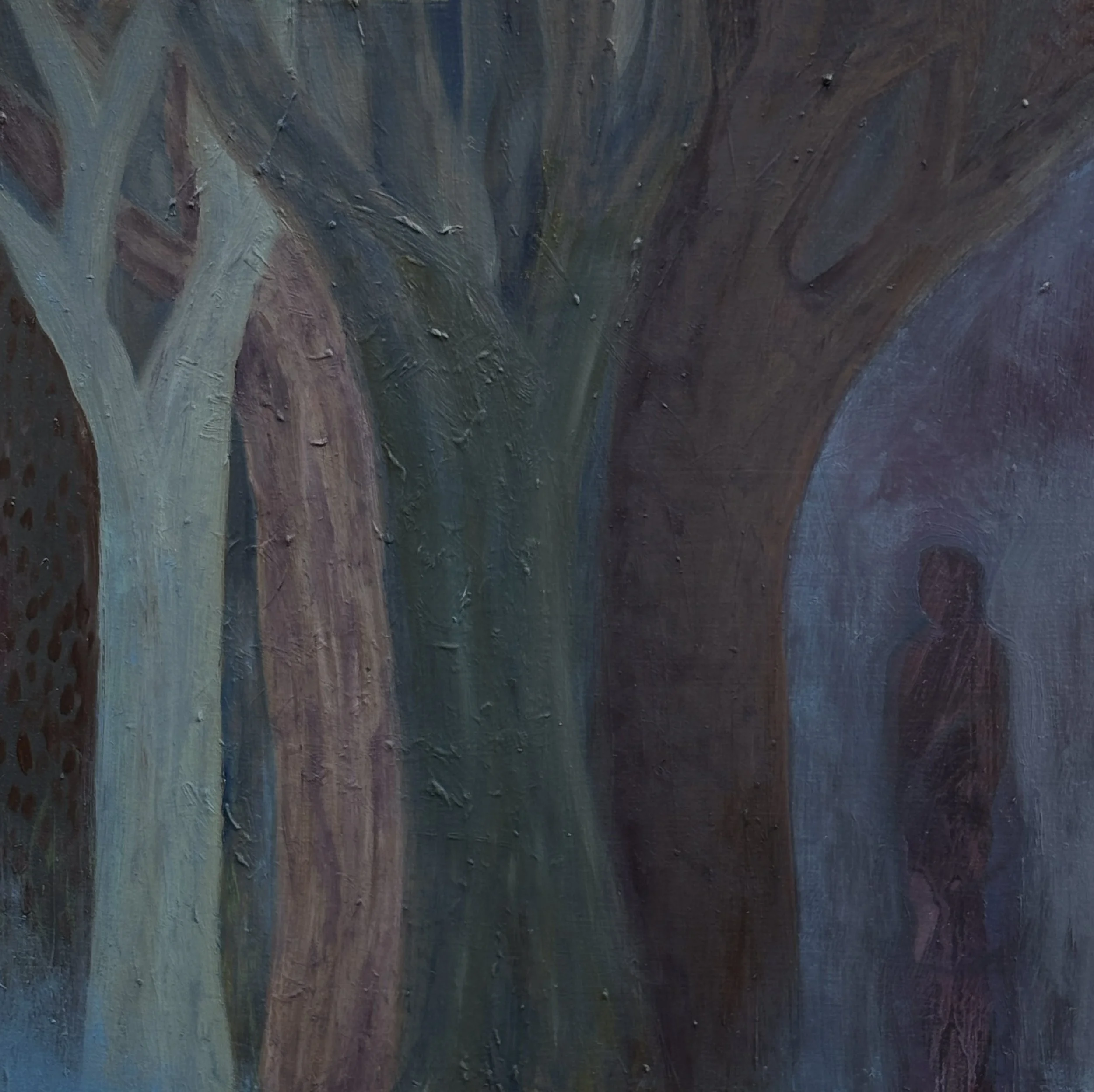 The Space Between You and Me, 8 x 8 x 3/4 inches, oil on wood panel, 2024