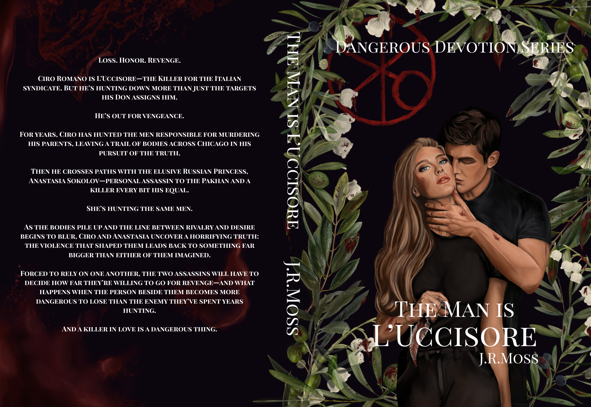 The Man is L’Uccisore book cover design by J.R.Moss