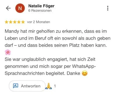 Coaching Review Natalie Föger