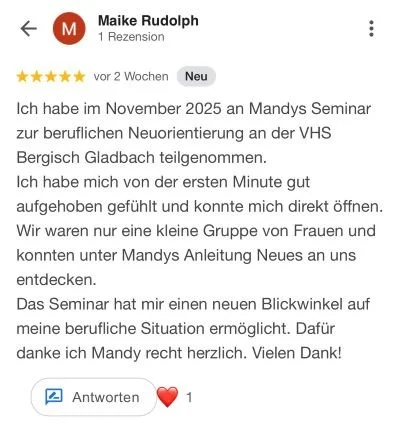 Workshop Review Maike Rudolph