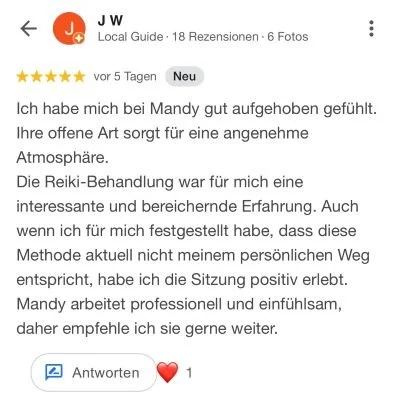 Reiki Review JW