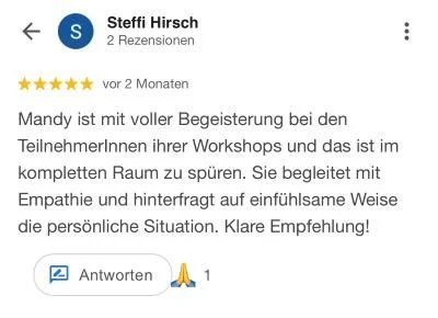 Workshop Review Steffi Hirsch