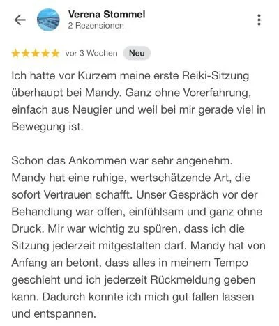 Reiki Review Verena Stommel Teil 1