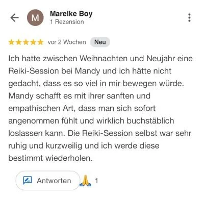 Reiki Review Mareike Boy