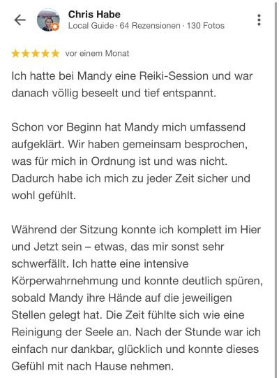 Reiki Review Chris Habe Teil 1