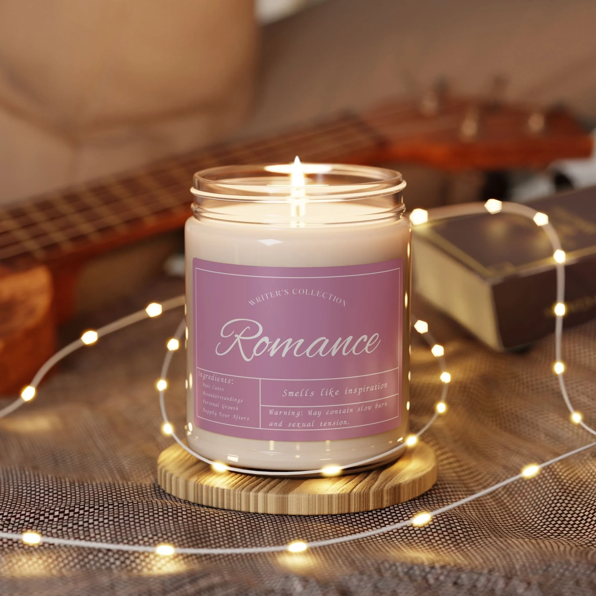 Romance Genre Writer's Scented Soy Candle, 9oz