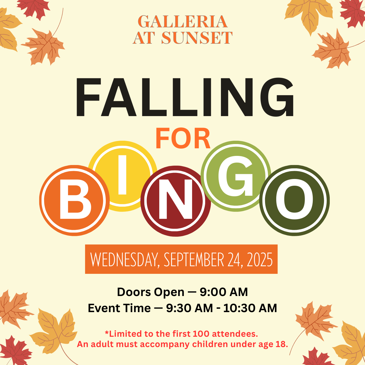 Falling for Bingo