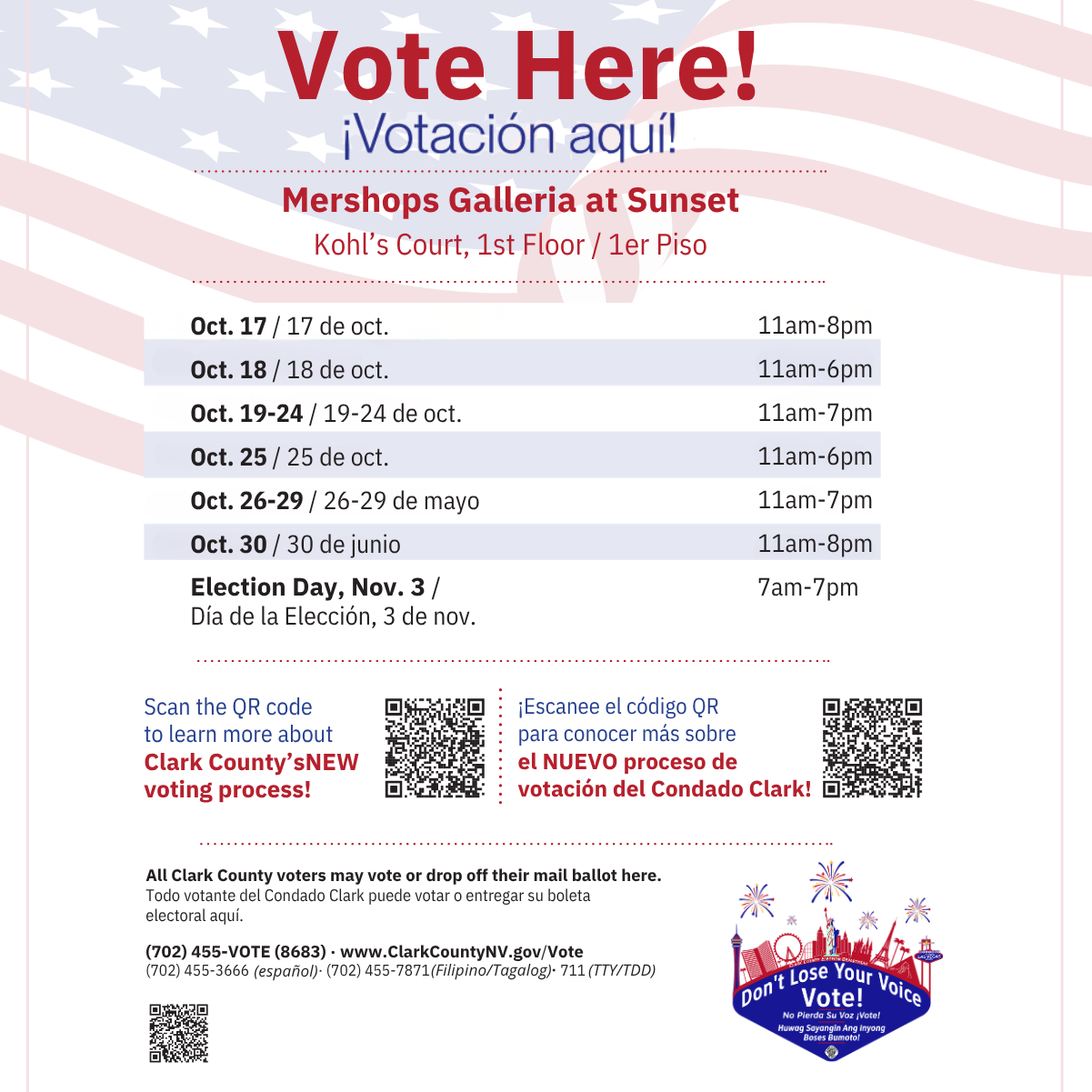Vote at Galleria at Sunset 