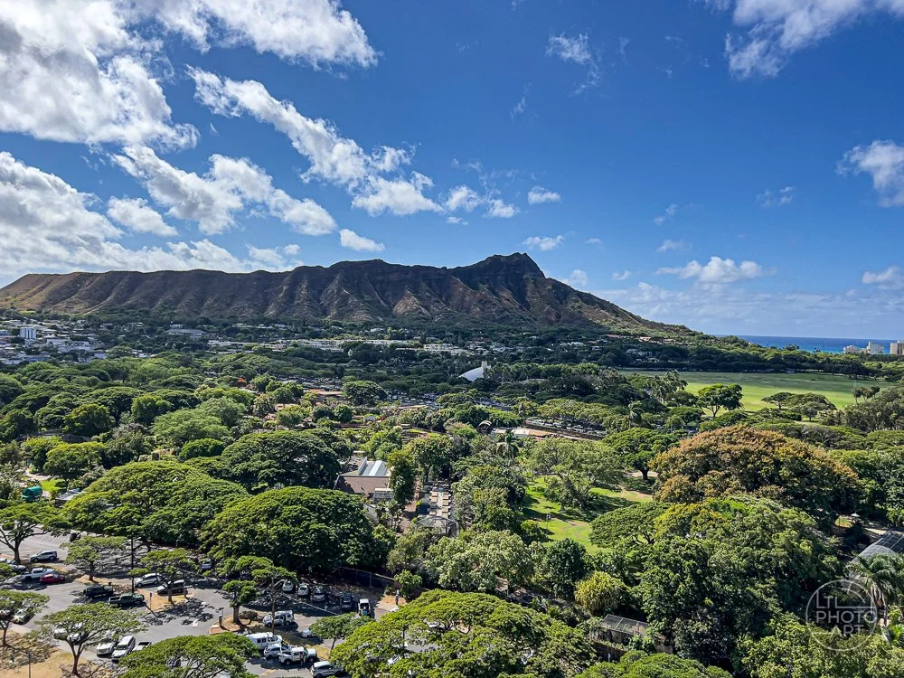 Diamond Head Above Kapiolani Park