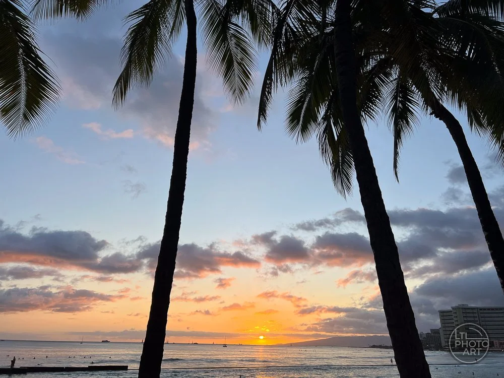 Sunset at Kuhio Beach Park