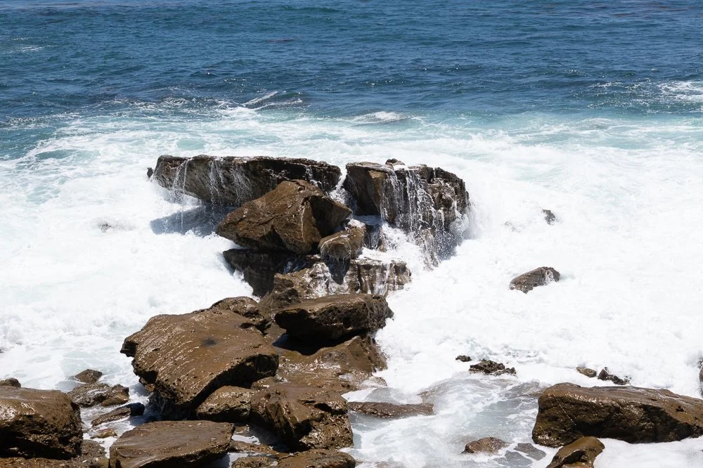 Powerful waves crashing against the rocky shoreline at Monument Point in Laguna Beach, California, one of the coastal locations featured during the LTL Photo Art Coastal Photography Workshop.