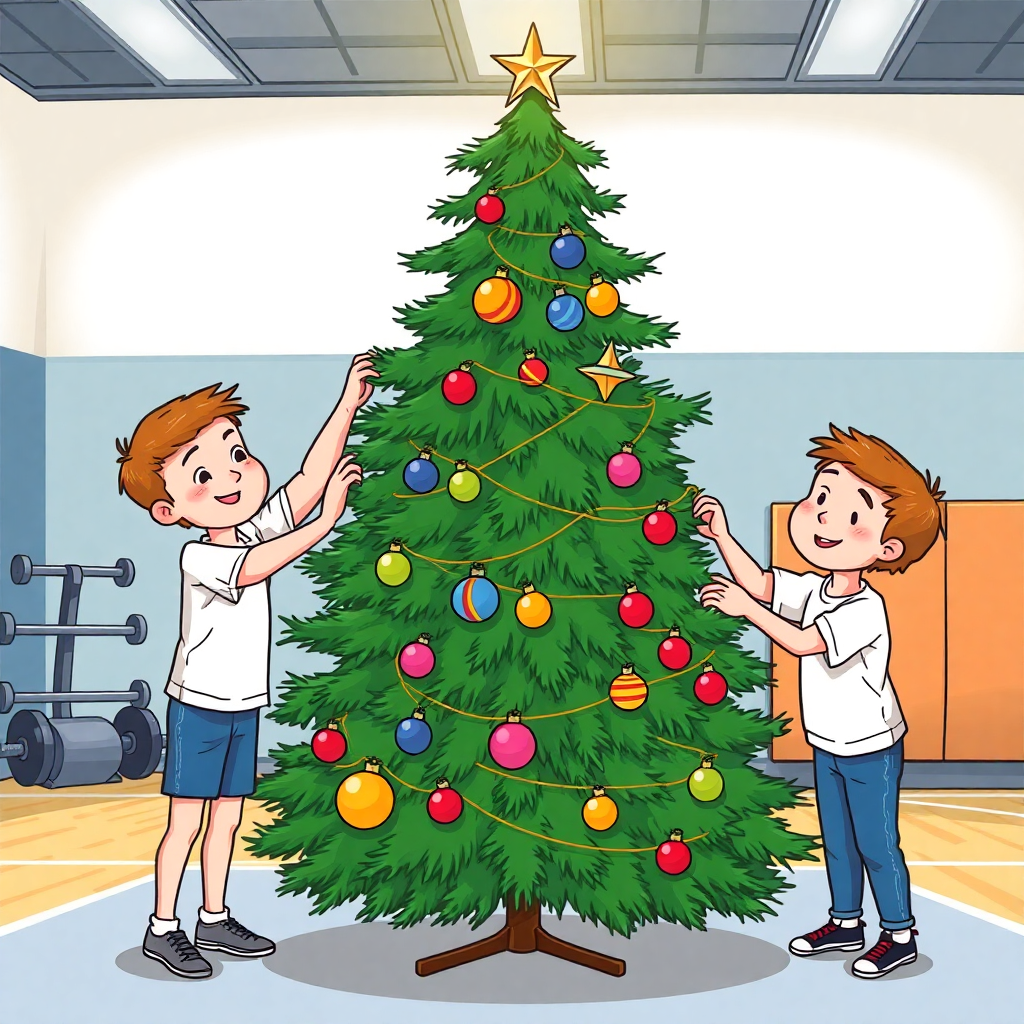 Christmas Tree at the Gym (Famous Kids Story)