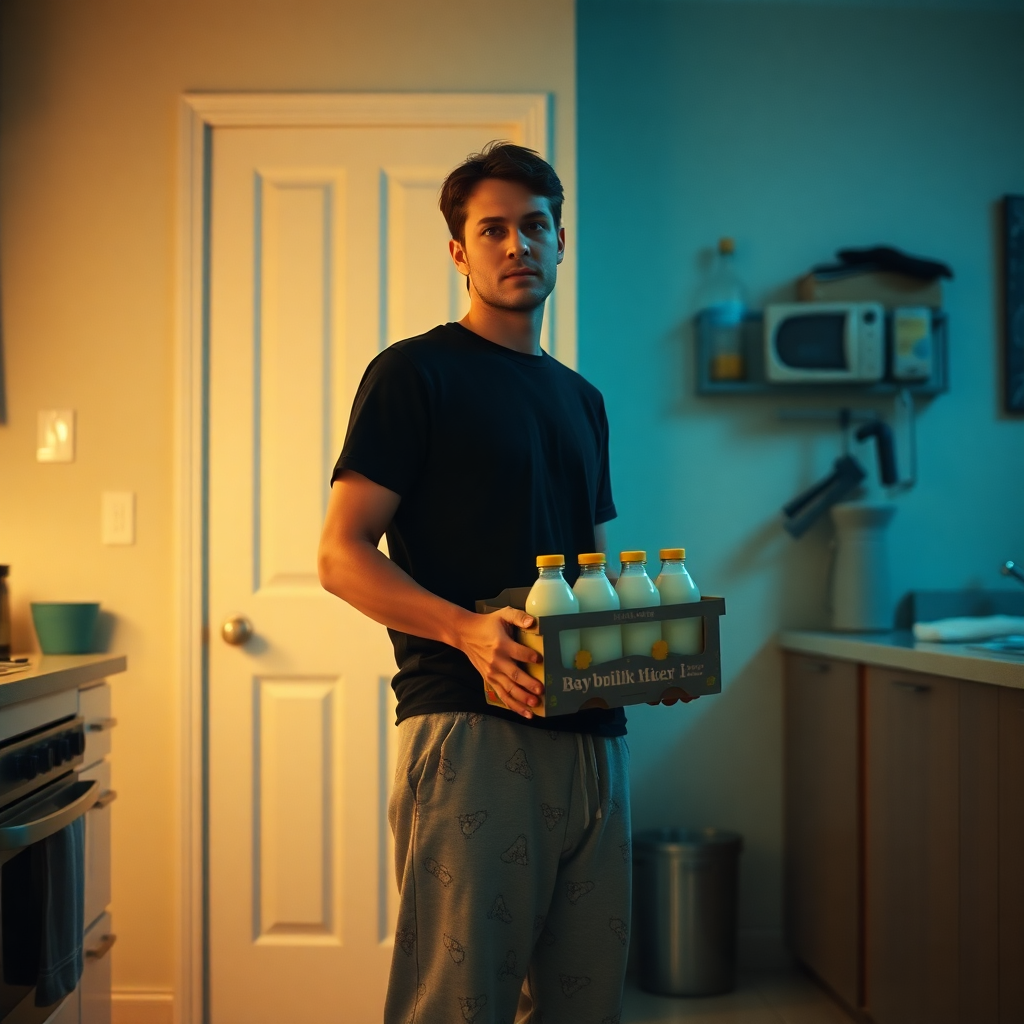 Finn's Milk Preparation Adventure for Mitchell