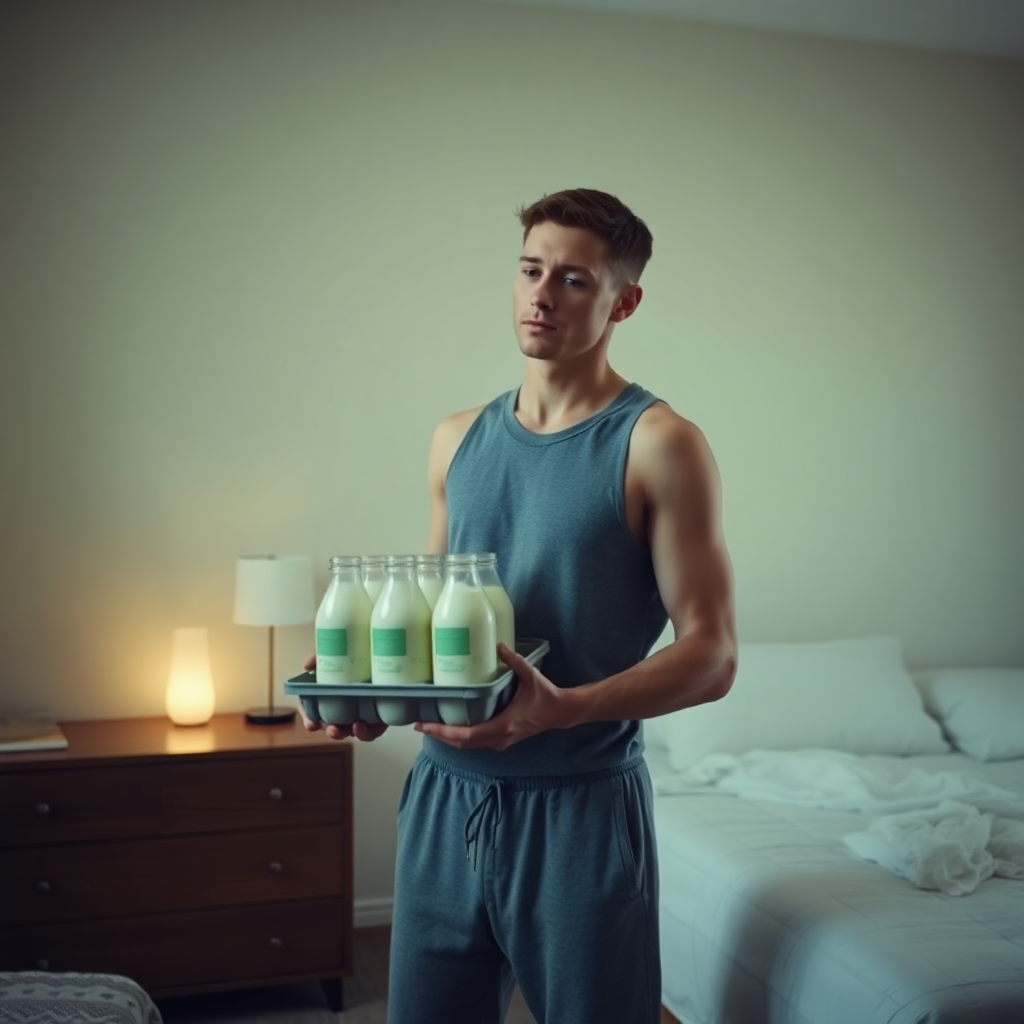 Antonio's Fun Baba Drinking Lesson for Mitchell