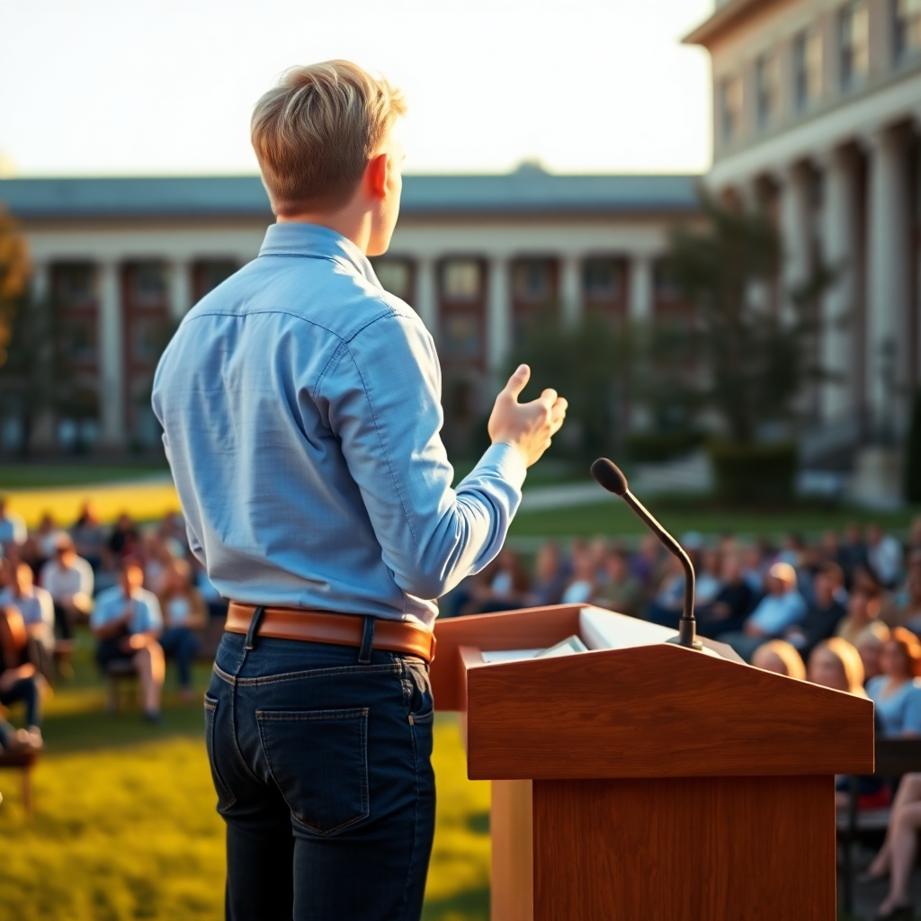 Mitchell’s Moment and My College Speech — A Tale of Timing and Teamwork