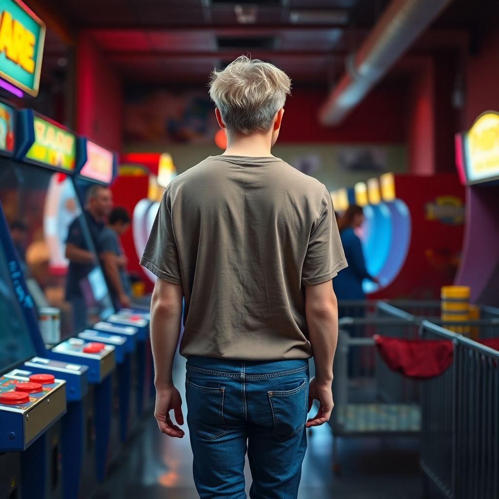 Babysitting Tips: How to Keep Mitchell Engaged at the Arcade—Even with a Soiled Pampers