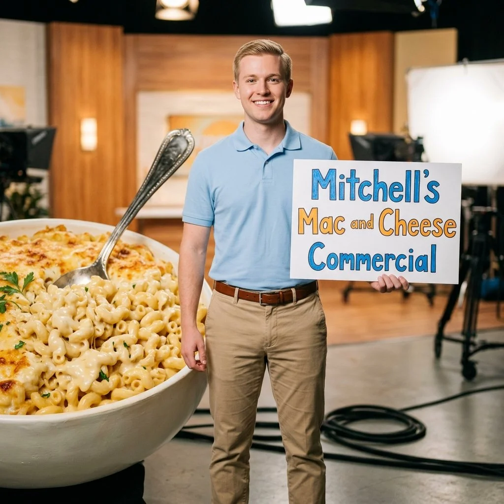 (Reflection, Math, Fitness, Mindfulness) Your Golden Opportunity to Direct Mitchell’s Mac &amp; Cheese Spectacle