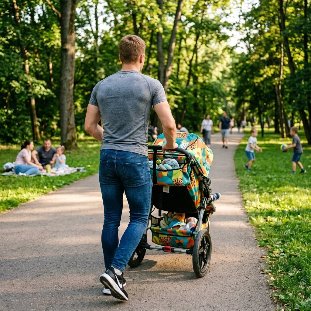 (Reflection, Math, Fitness, Mindfulness) Mitchell's Stroller Standoff