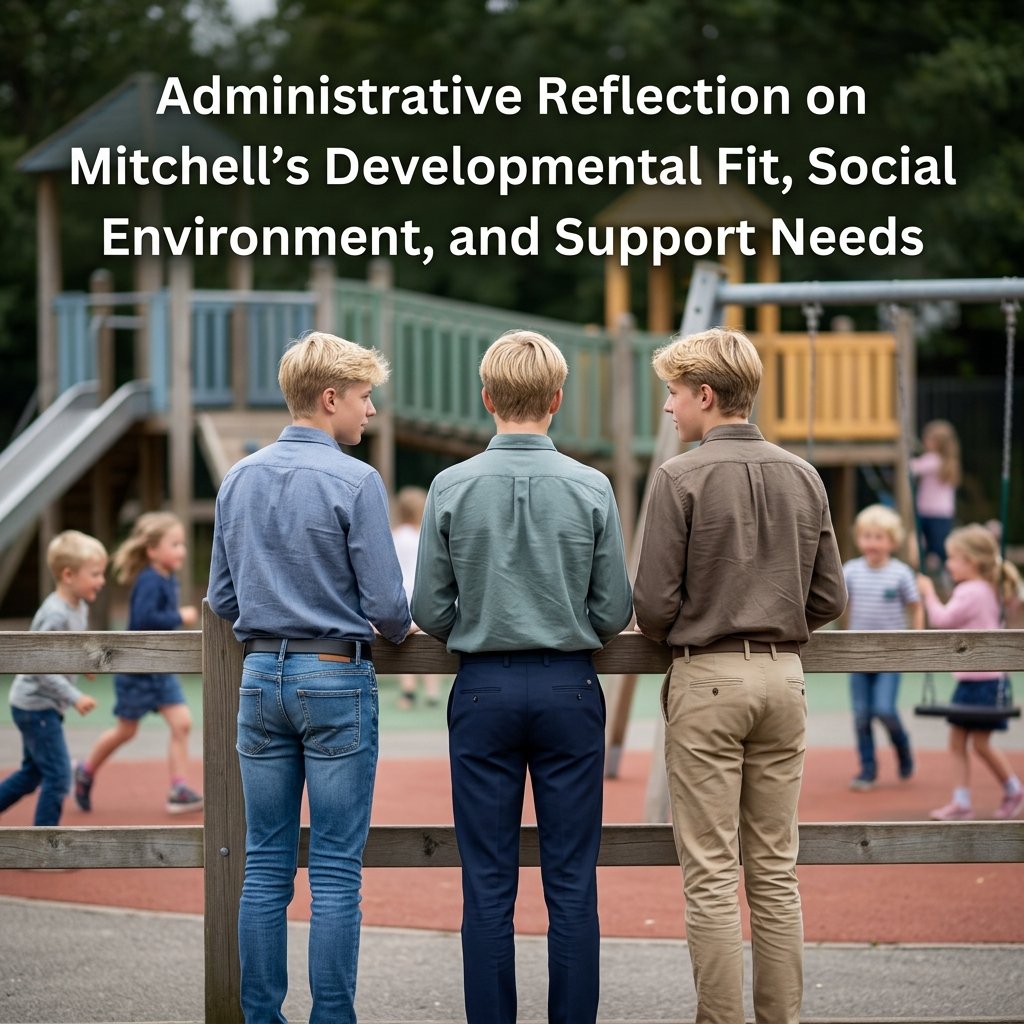 Thesis: Administrative Reflection on Developmental Fit, Social Environment, and Support Needs