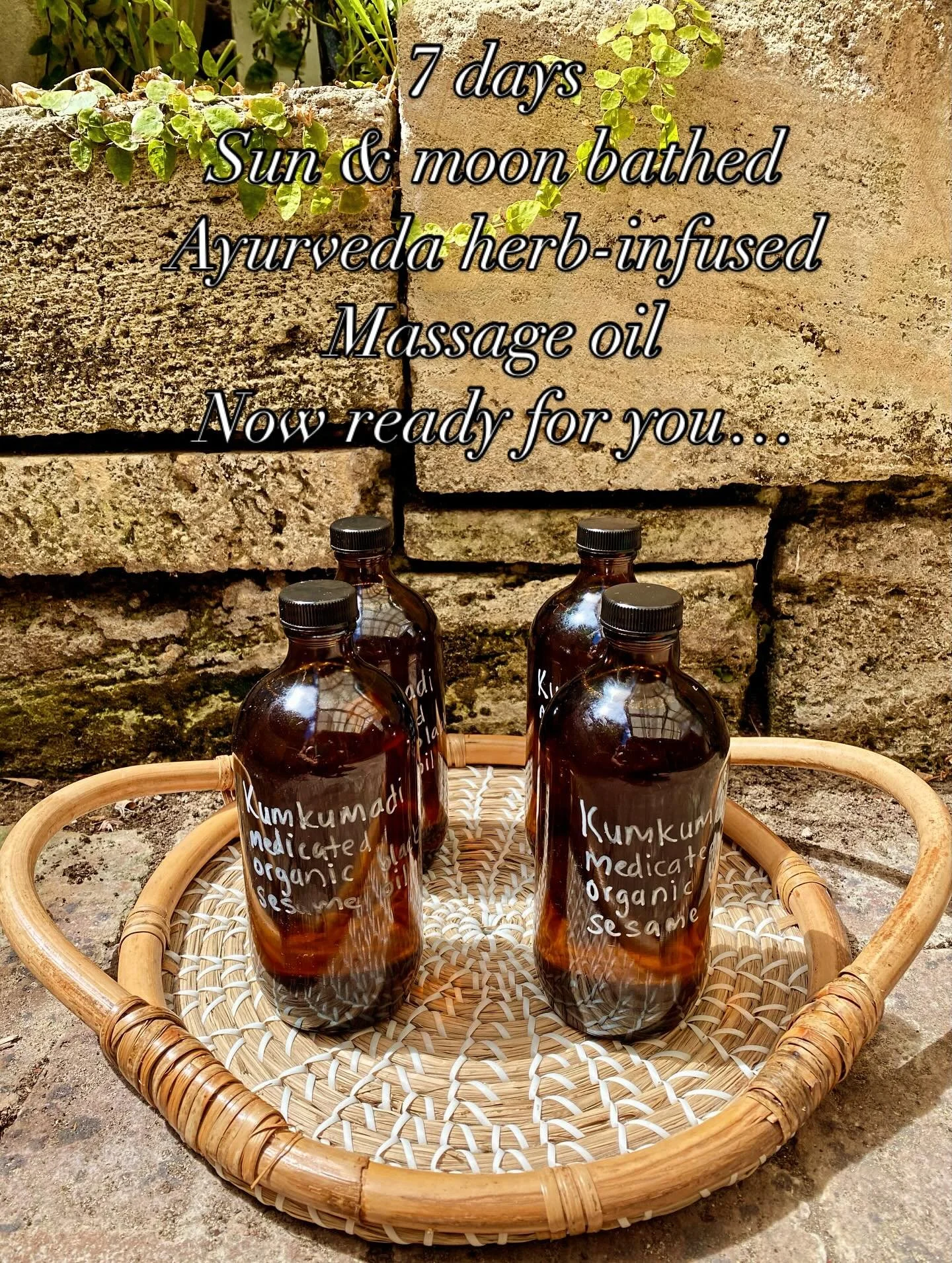 A new batch of medicated oils are ready this autumn, come into warmth, surrender and rejuvenate.&hearts;️