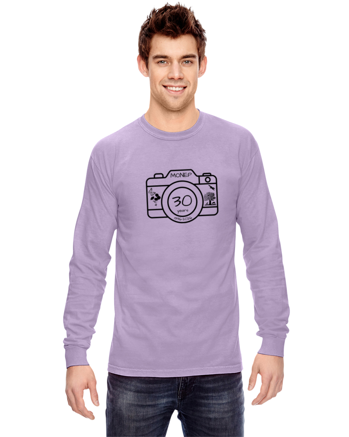 MONEP Long Sleeve T-shirt w/ Full Chest Logo