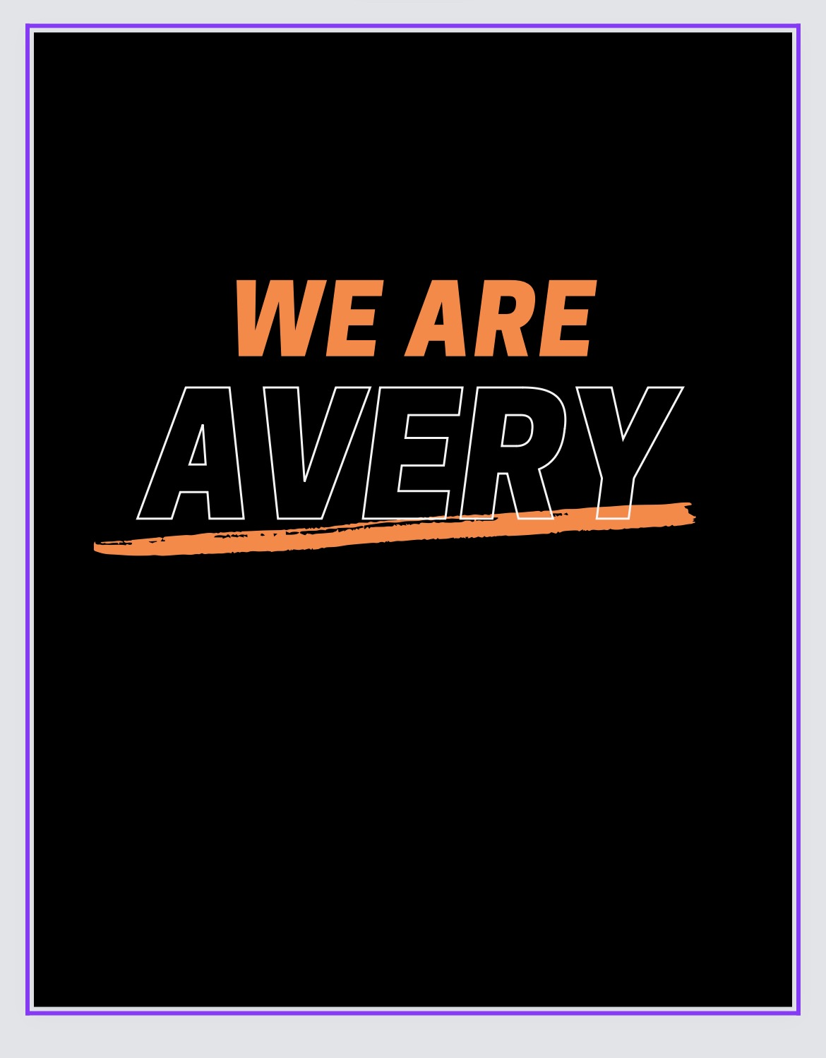 We Are Avery w/ Banner