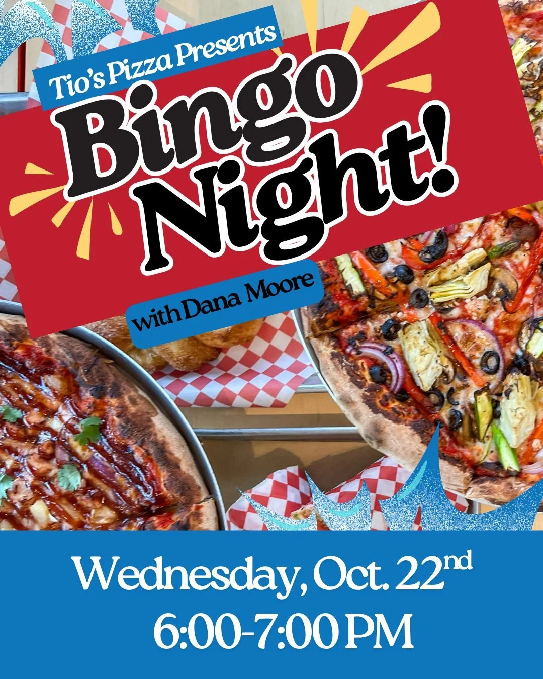Don’t forget... family friendly BINGO night is this Wednesday at Tio’s! 🍕✨ Bring your lucky charm, grab some pizza, and win some prizes! (All ages welcome, and it's free to play!)
P.S. Sip & save with 30% off all wine bottles for Wi