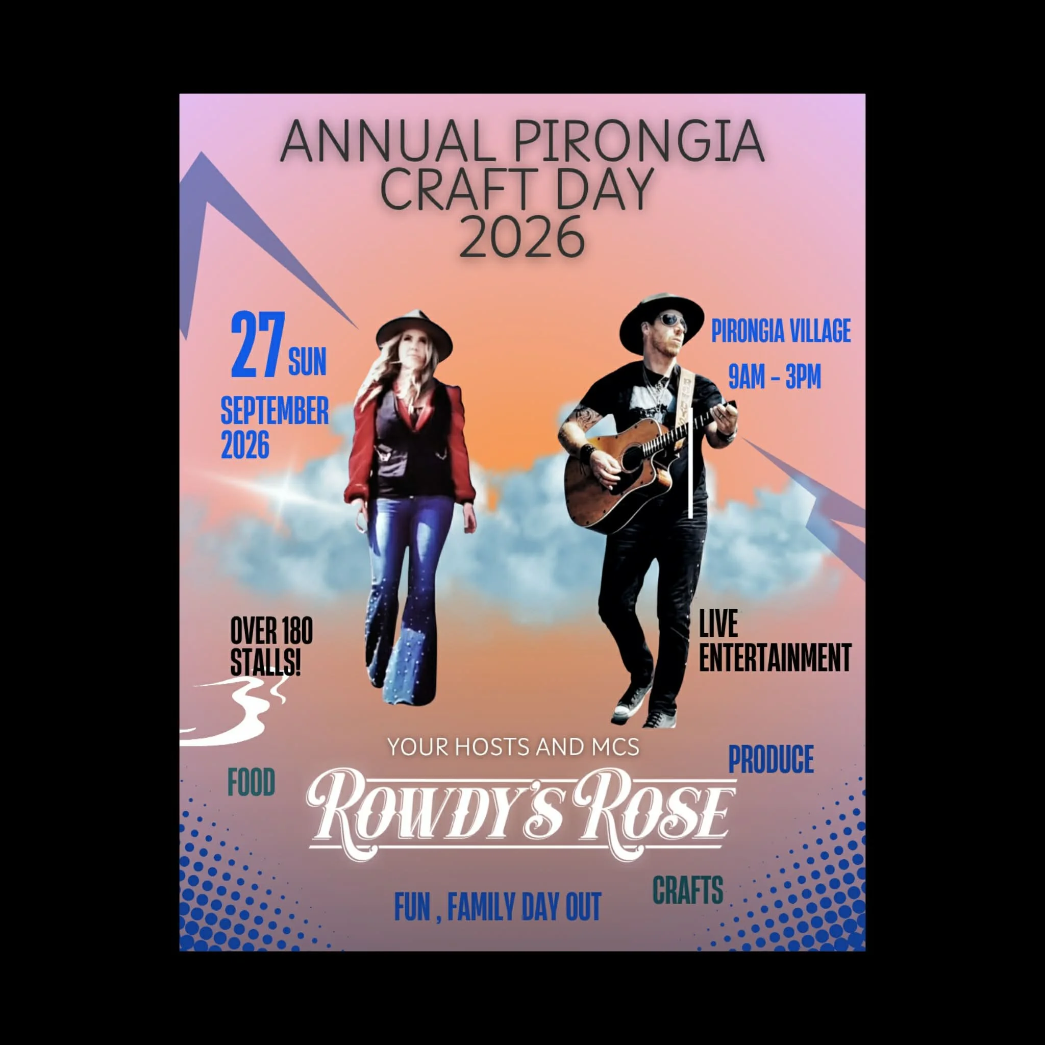 Pirongia Annual Craft Fair 2026 - Rowdy's Rose (MC's and Performers)