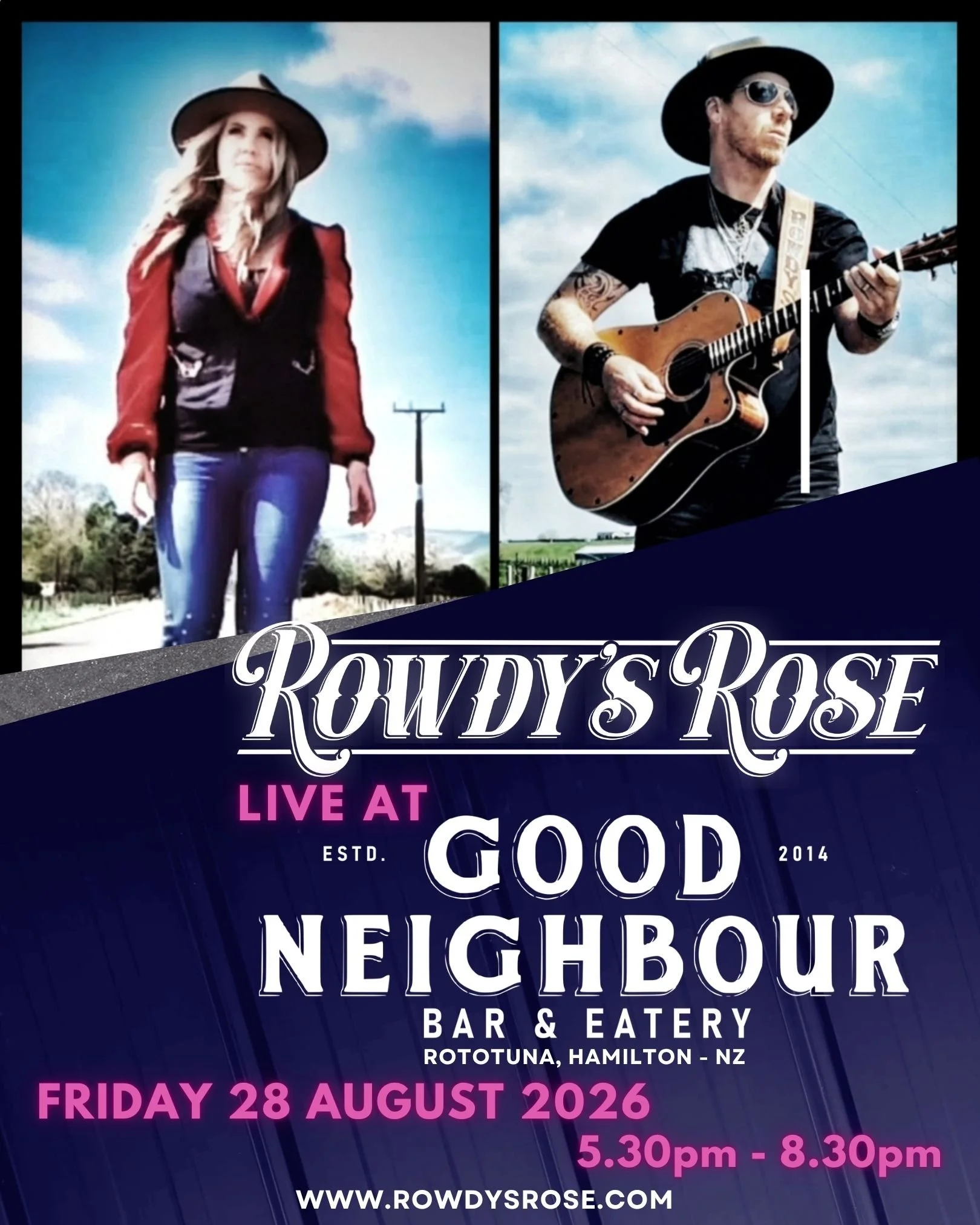 Rowdy's Rose Live at Good Neighbour - Hamilton NZ