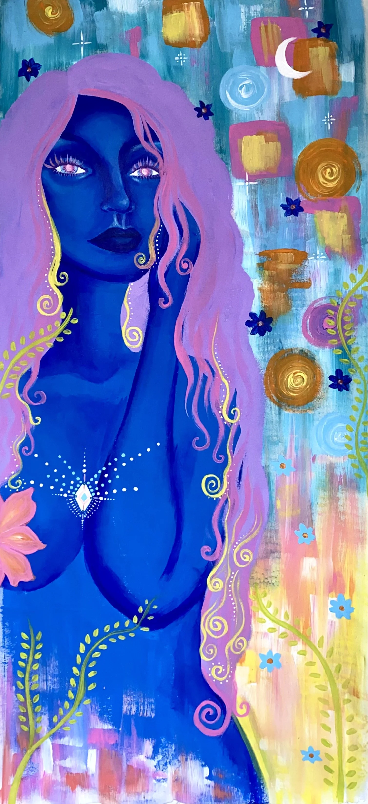 Blue Hibernation Original Art Print