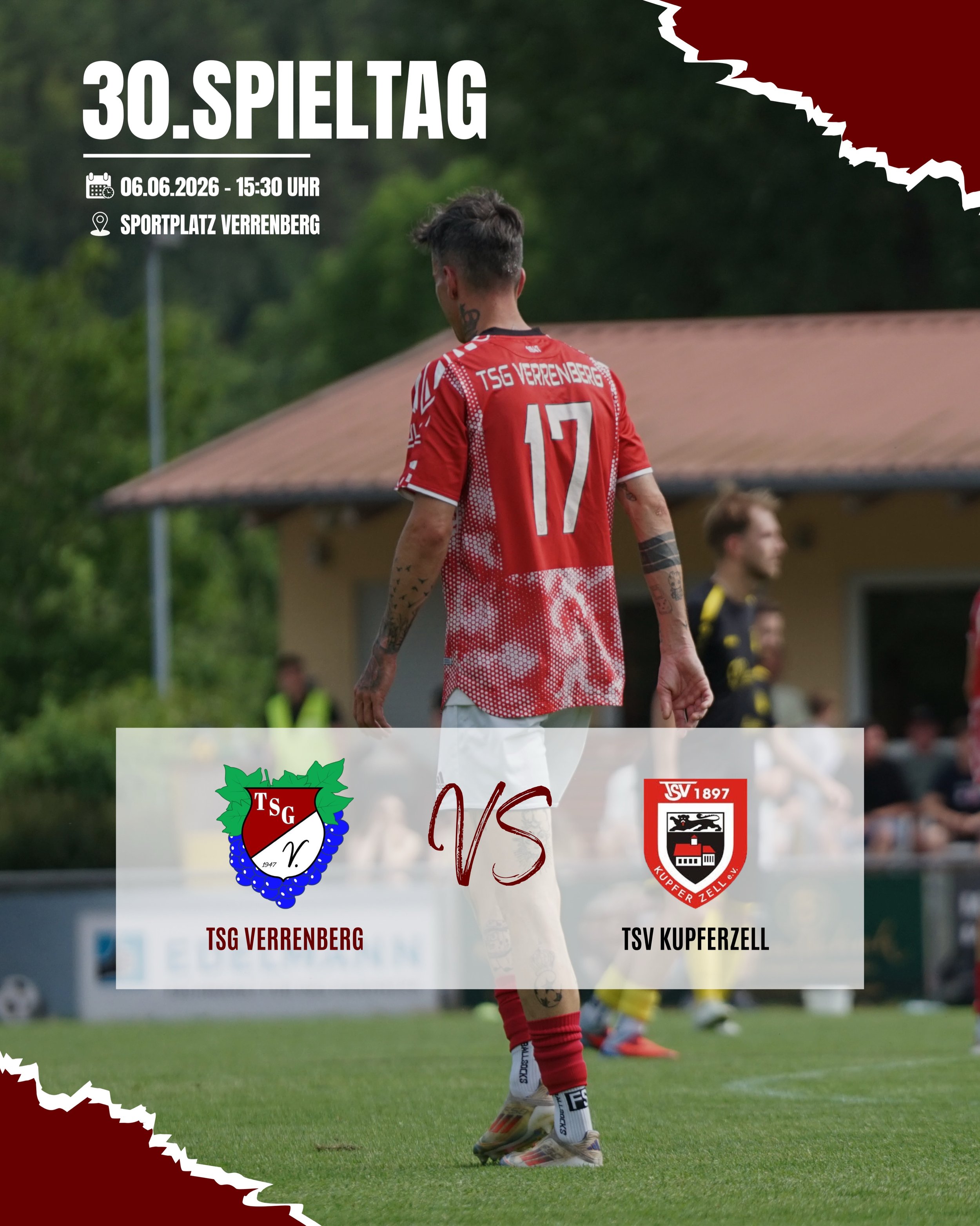 ++ 30.SPIELTAG ++ 

Am Samstag steht das letzte Saisonspiel der Kreisliga A3 Franken auf dem Programm! Zum Saisonabschluss wollen wir noch einmal gemeinsam alles auf dem Platz geben und freuen uns &uuml;ber zahlreiche Unterst&uuml;tzung von der Seite