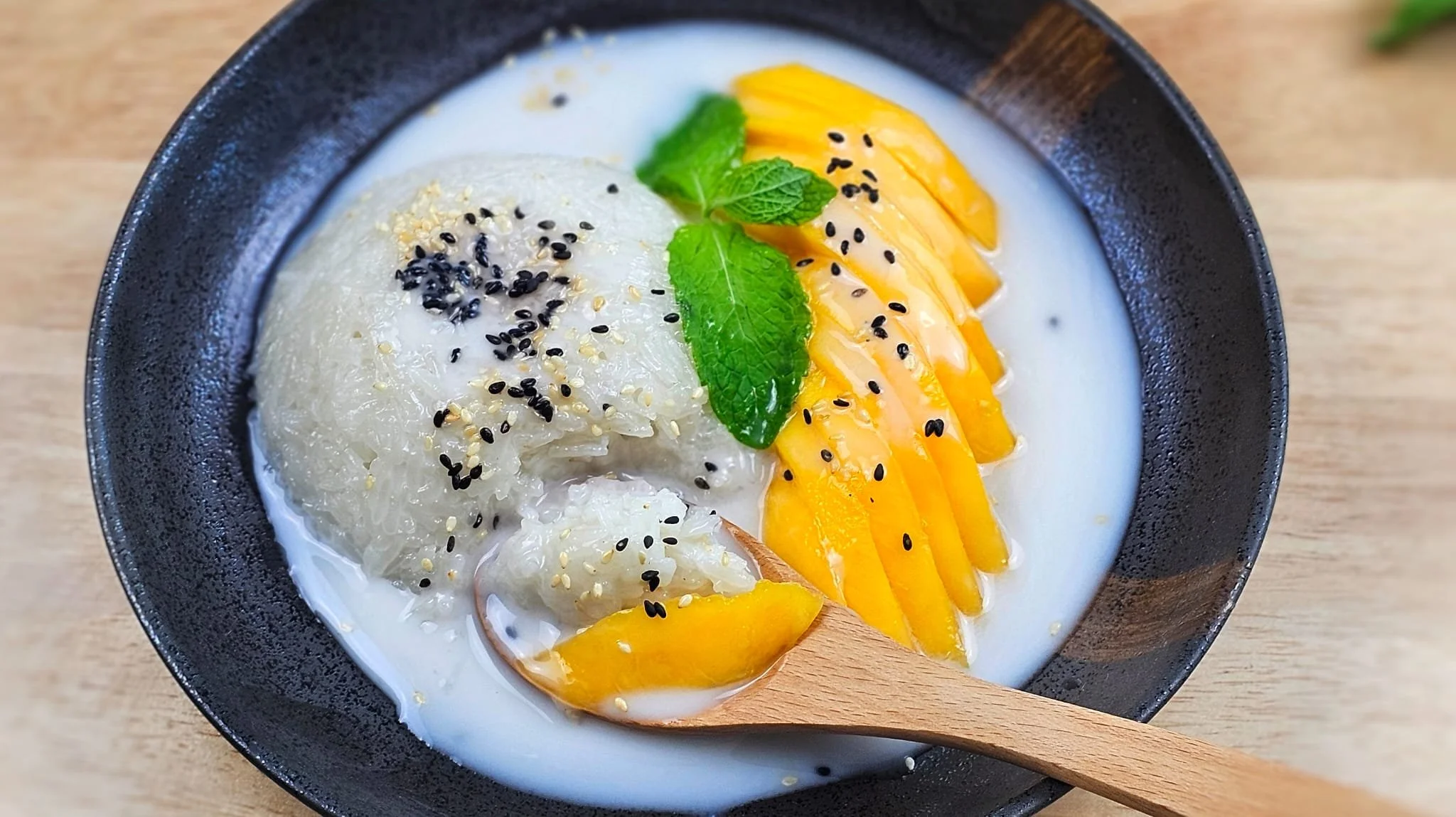Thai Mango Sticky Rice with just 6 ingredients!