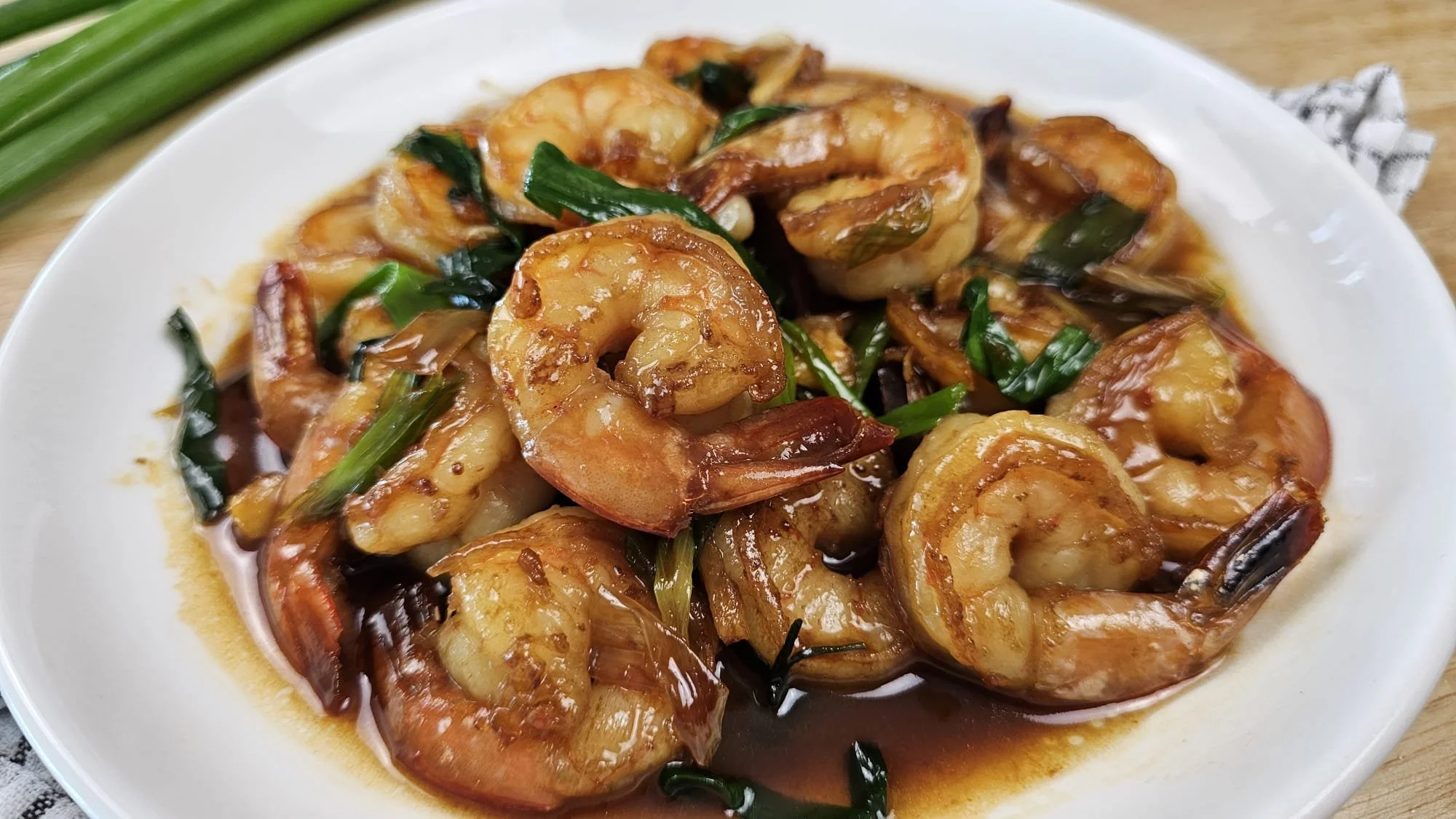 Caramelized Soy Sauce Garlic Butter Prawns