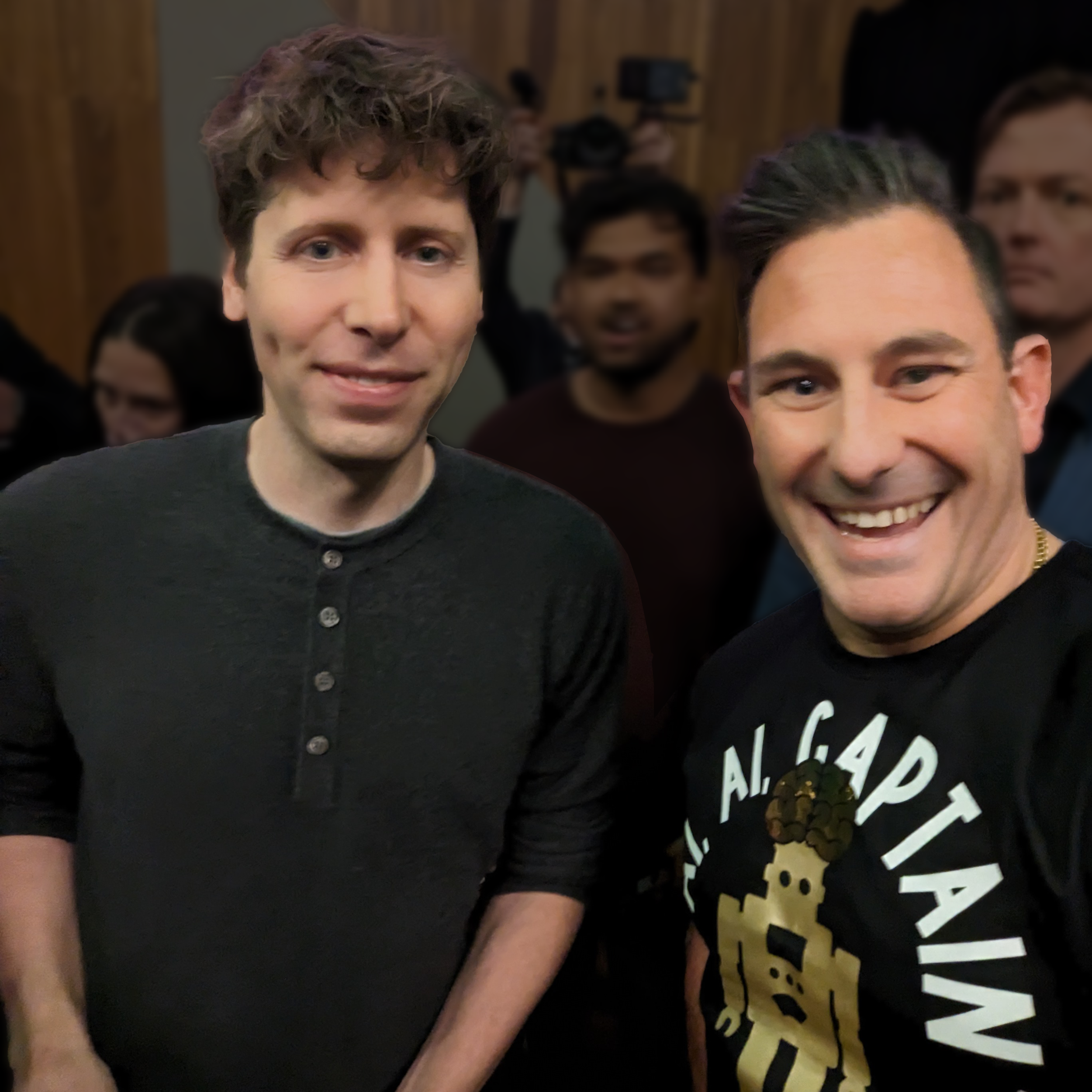 Justin Kabbani with Sam Altman, CEO Open AI (ChatGPT)