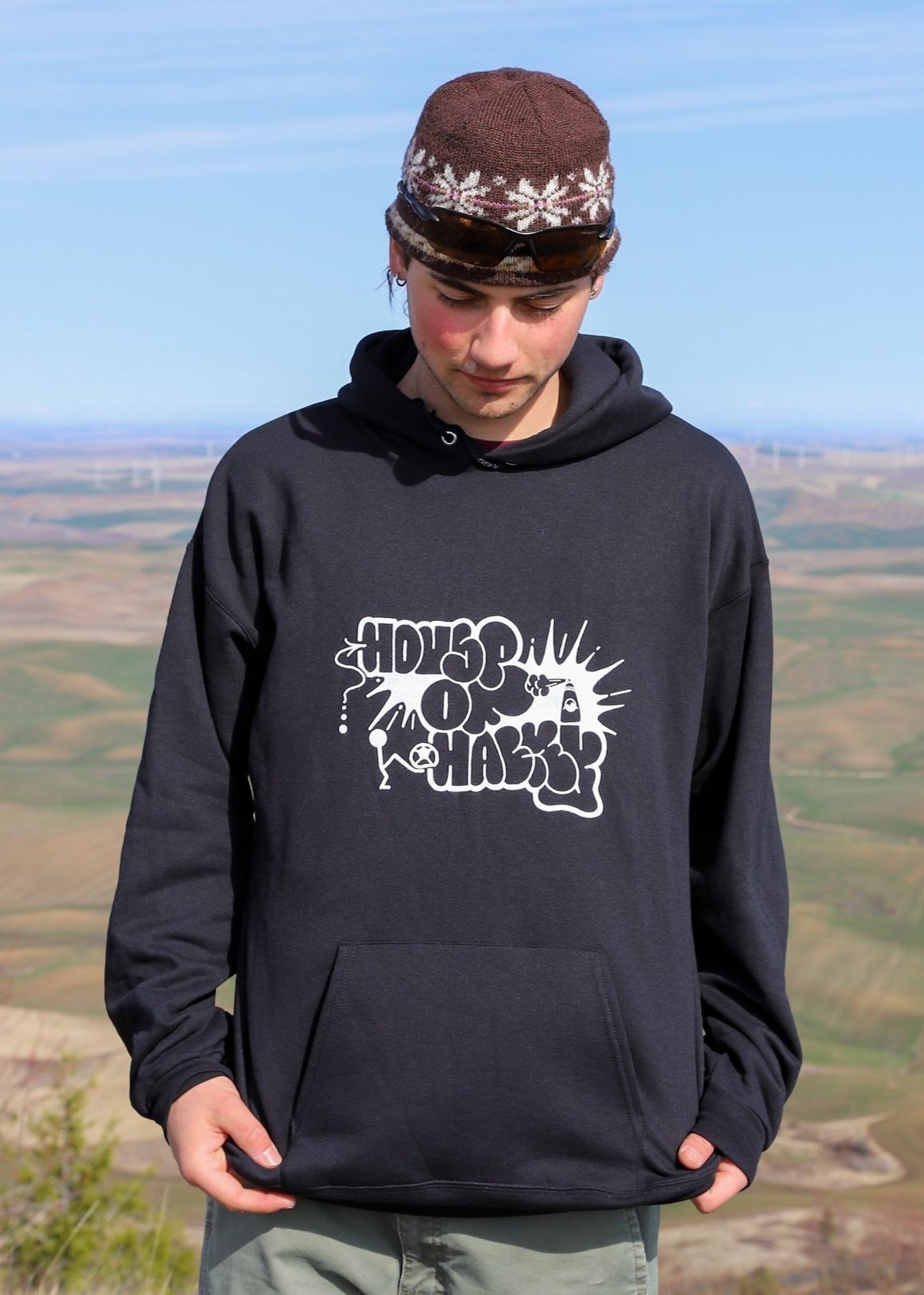 B&W Hacky Hoodie