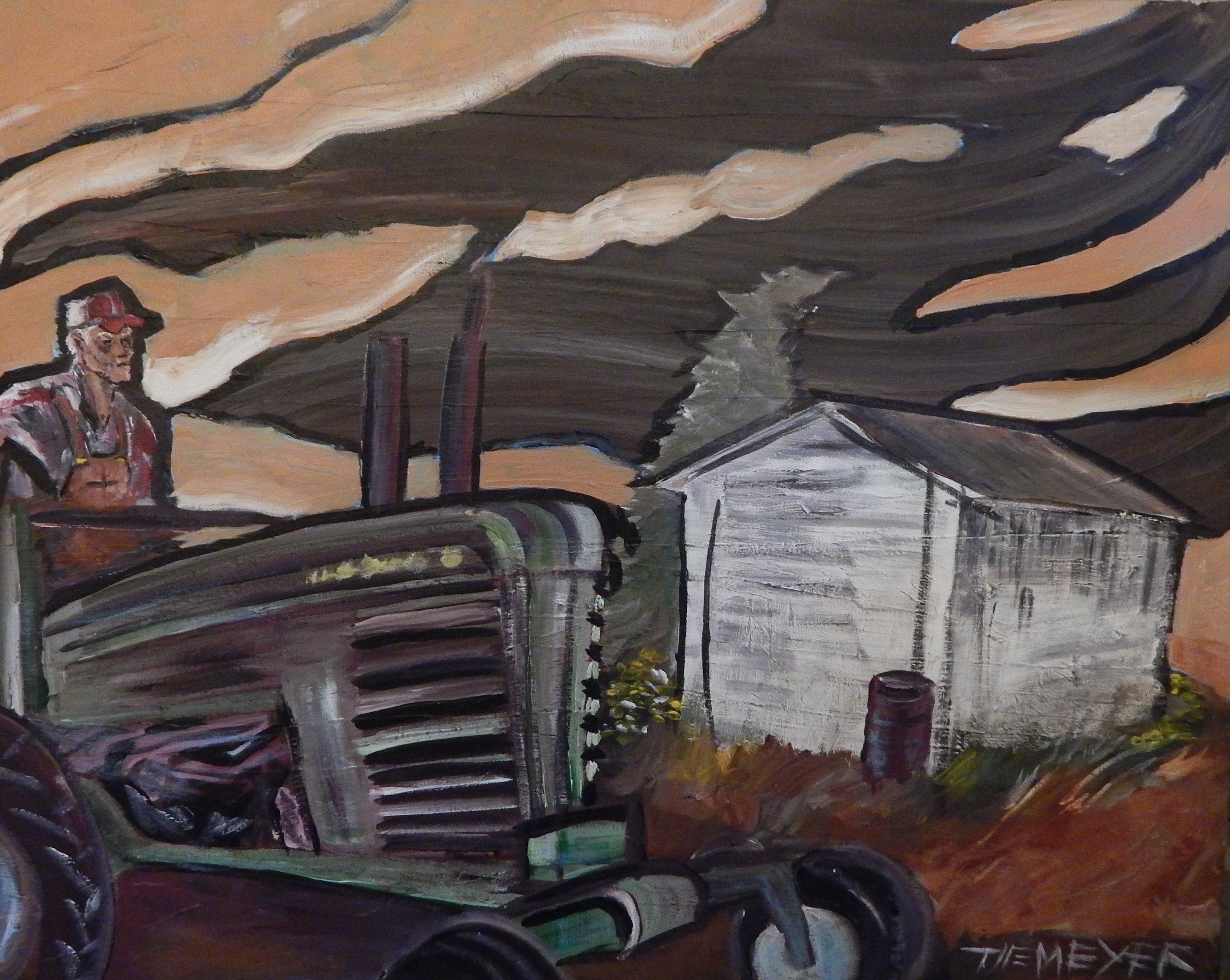 "choice is the name you give to what you got" 22x28 acrylic on canvas