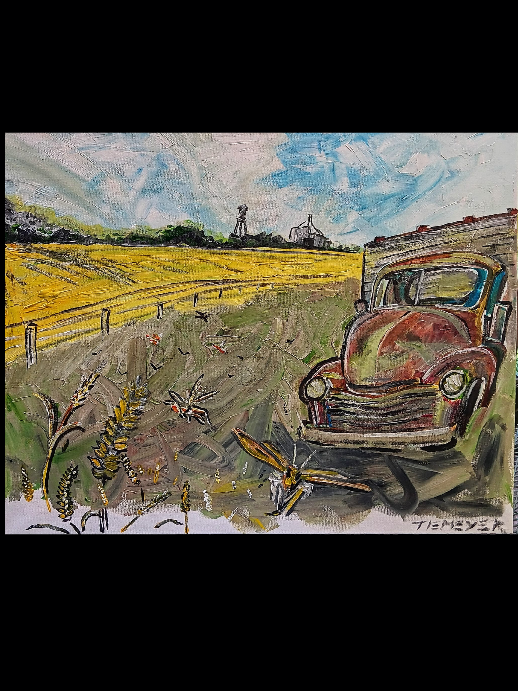 "pestilence" 22x24 acrylic on canvas