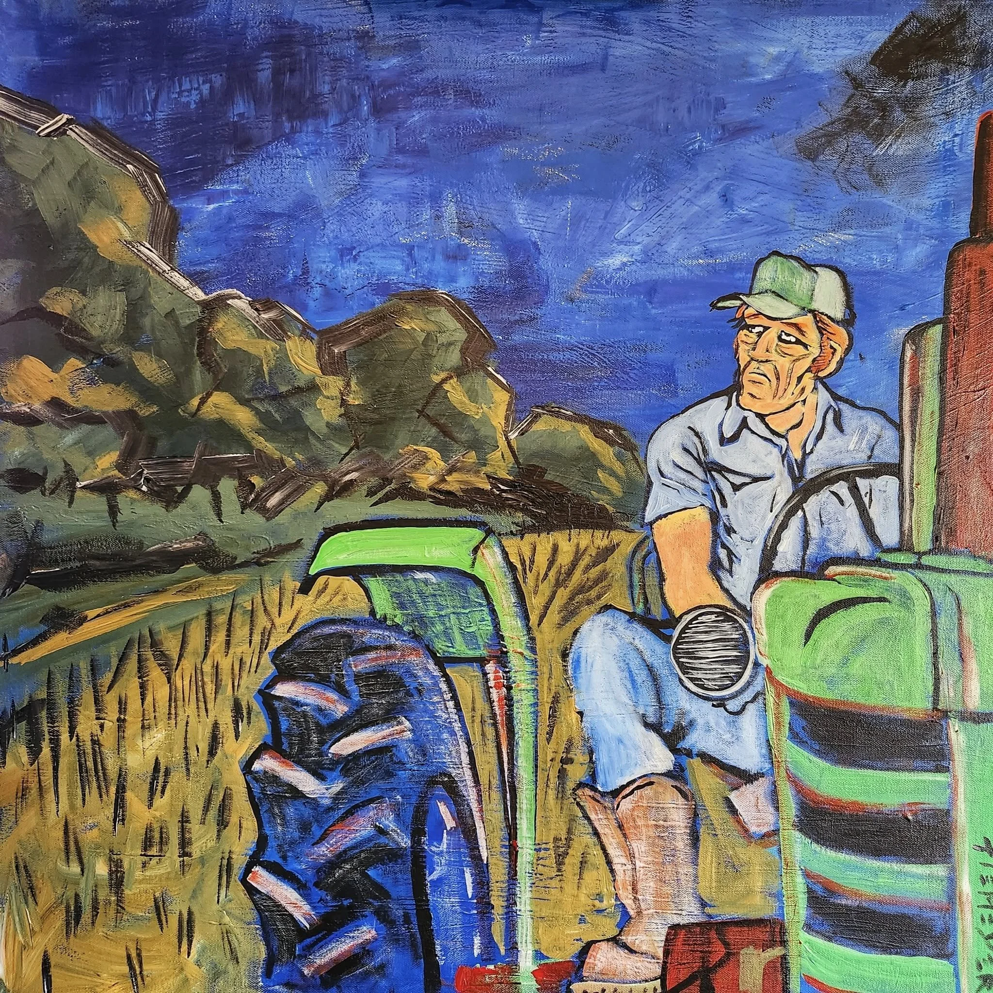 "along the treeline he dreamt and wept"
30x30
acrylic on canvas