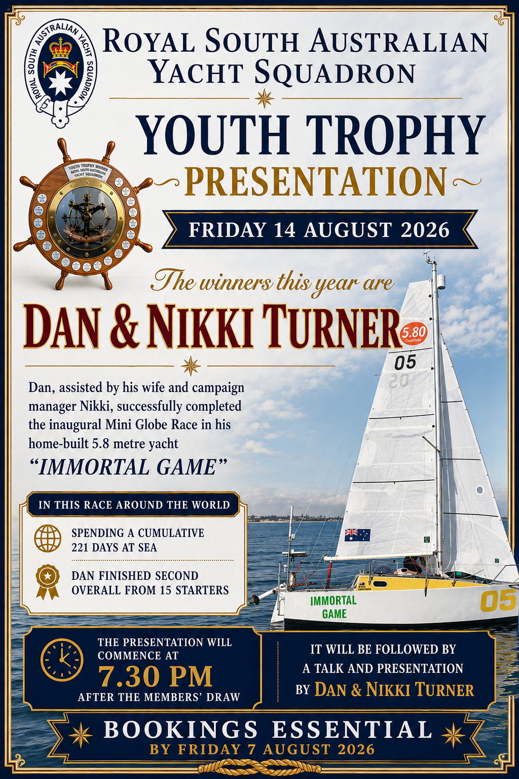 Yacht Youth Trophy Presentation