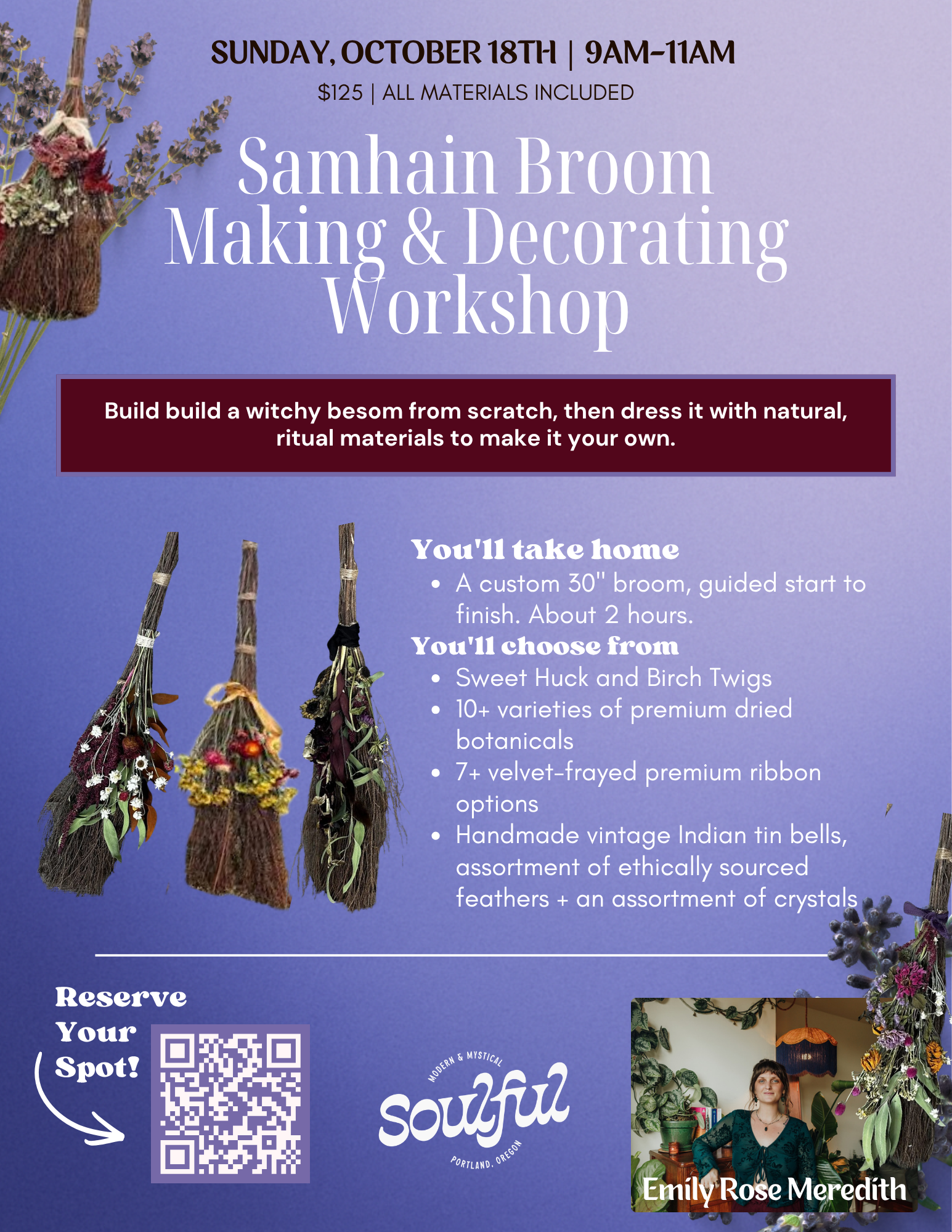 Samhain Broom Making & Ritual Workshop